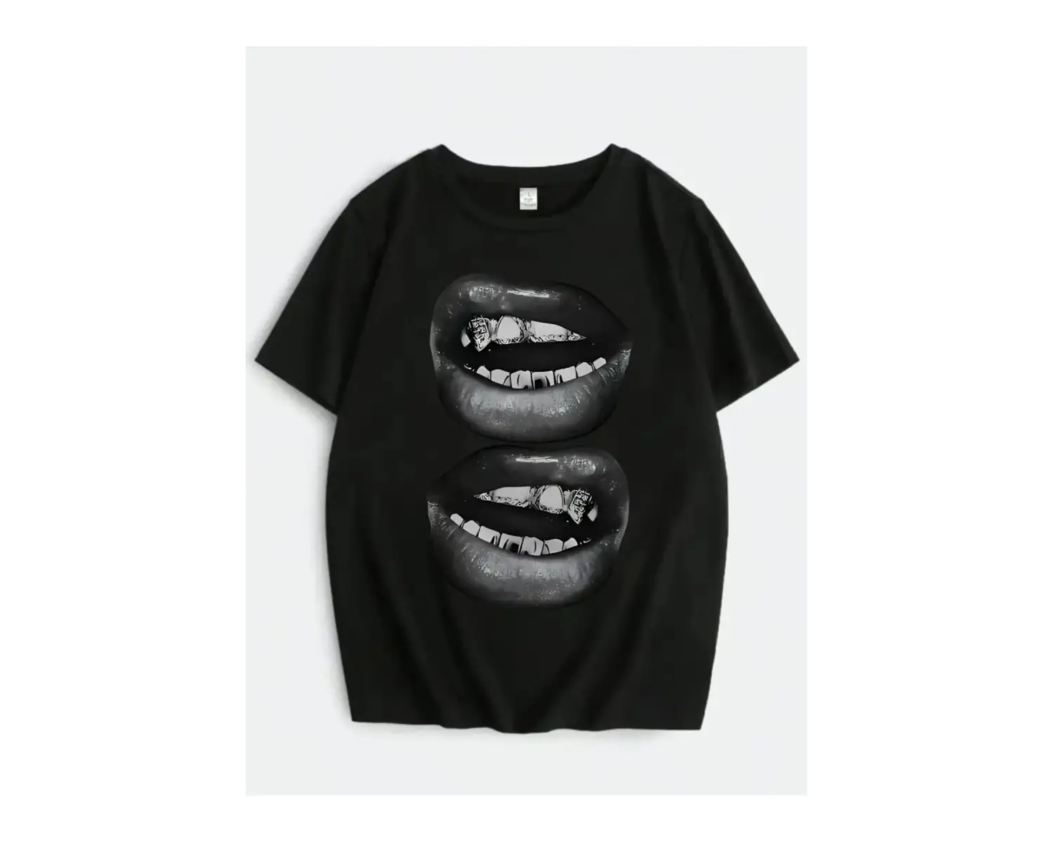 Two Lips Baskılı Unisex Oversize