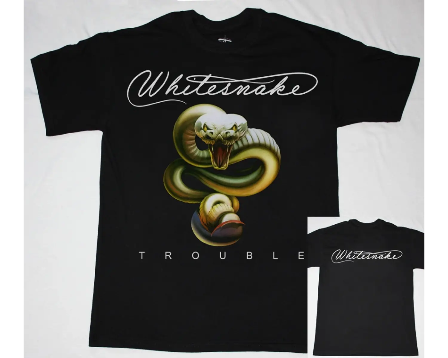 TYTAN ROUGH JUSTICE 1985 NEW BLACK T-SHIRT ÖN BASKILI
