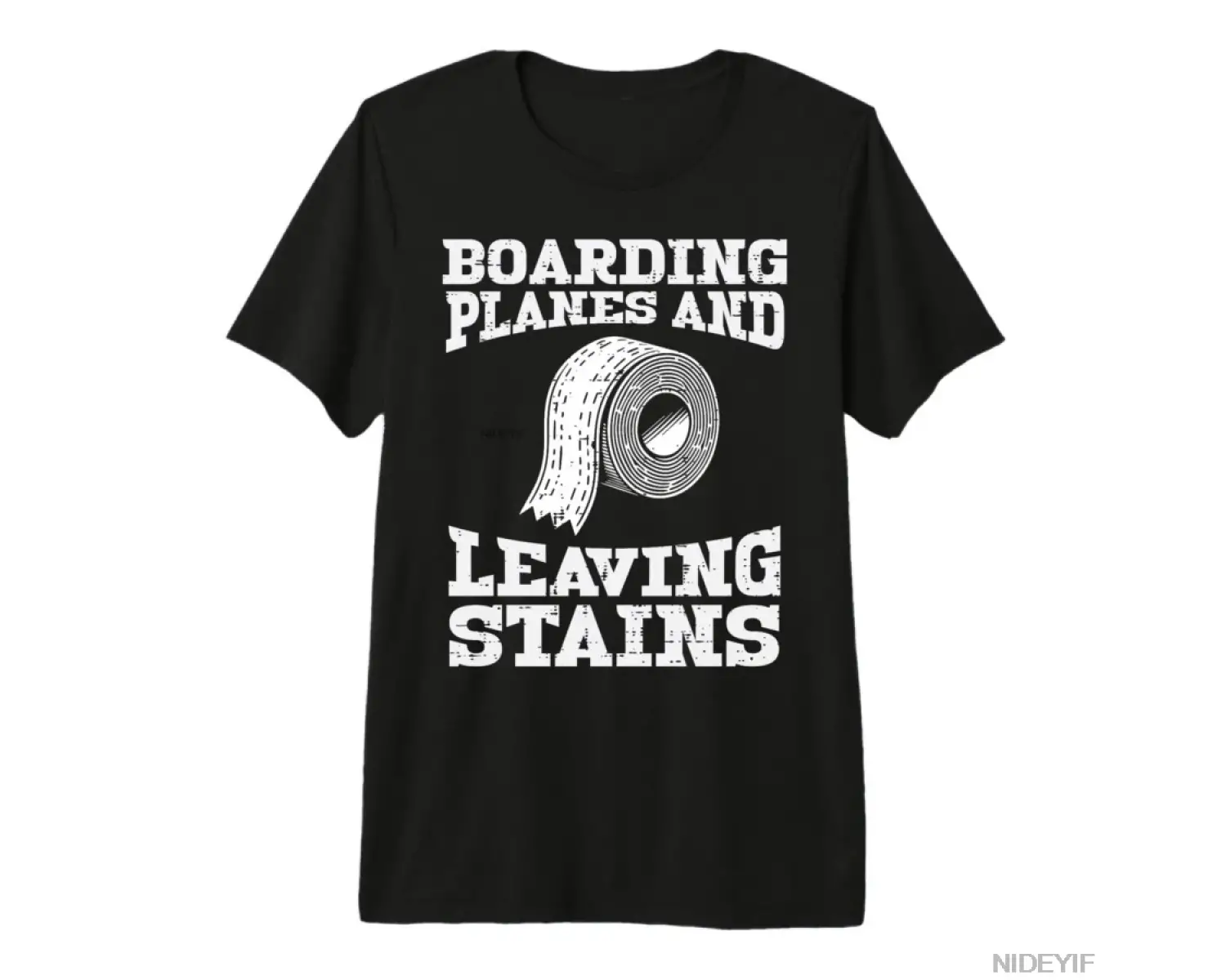 Uçaklara Biniyorlar Lekeler Bırakıyor Uygunsuz Mizah Erkek Kadın Tişörtü %100 Pamuklu Tişörtl