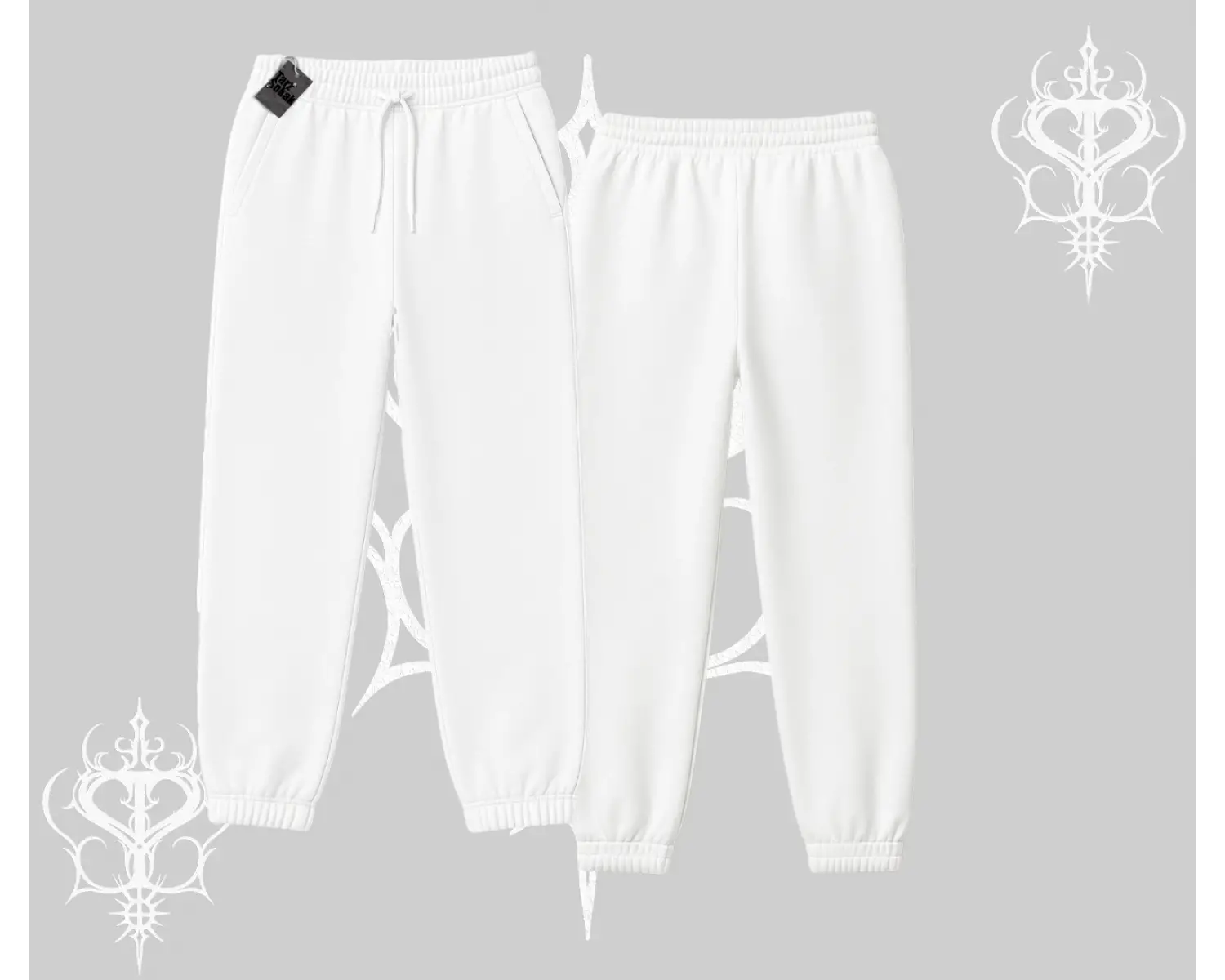 Ucuz Beyaz Lastikli Eşofman