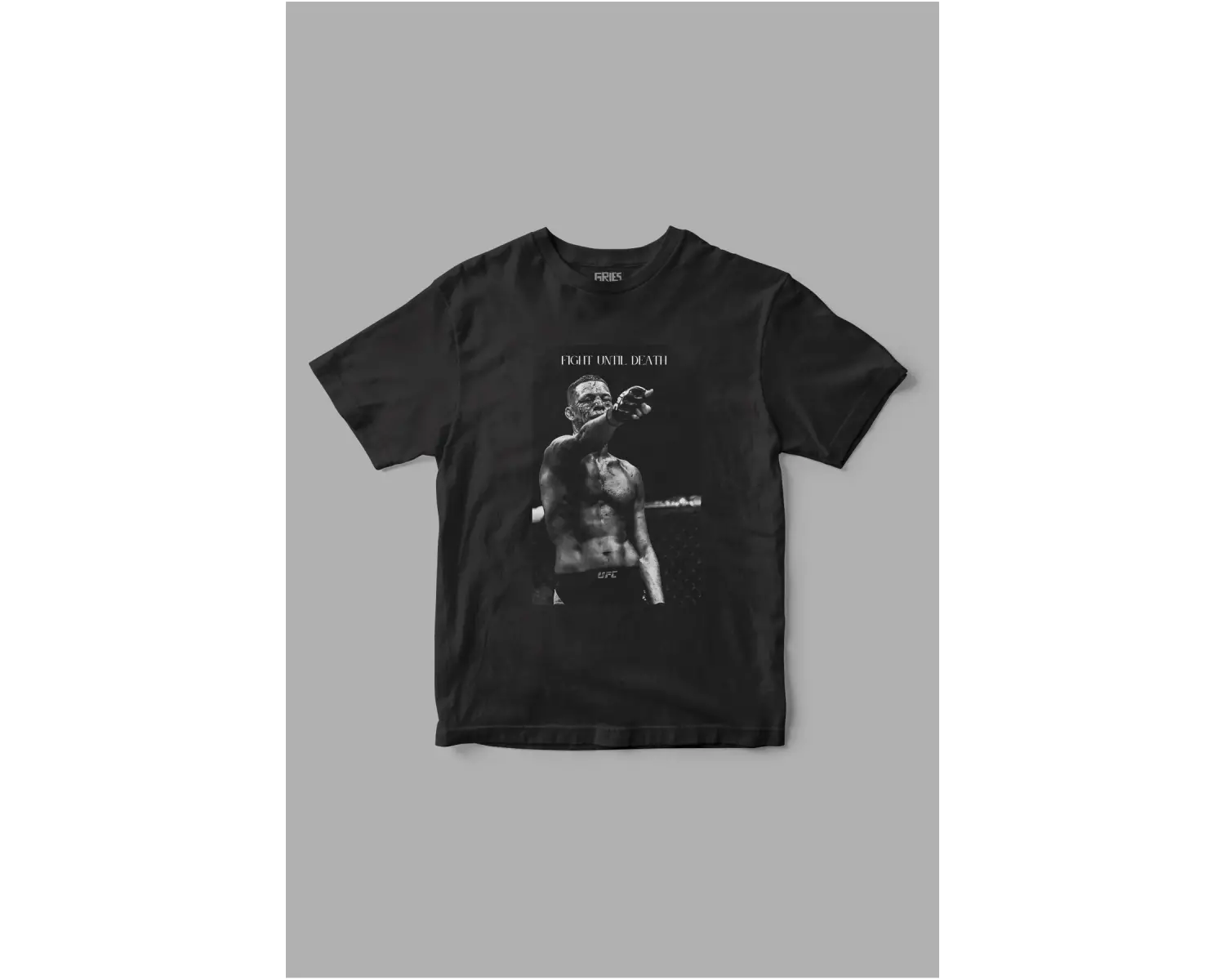 UFC  Fight until death  Baskılı Tişört