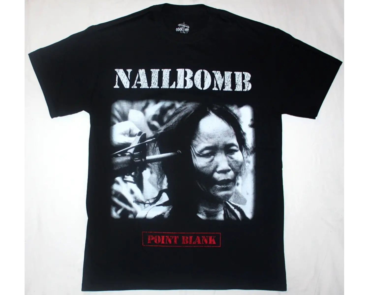 UFO LOGOSHIRT NEW BLACK T-SHIRT ÖN VE ARAKA BASKILI