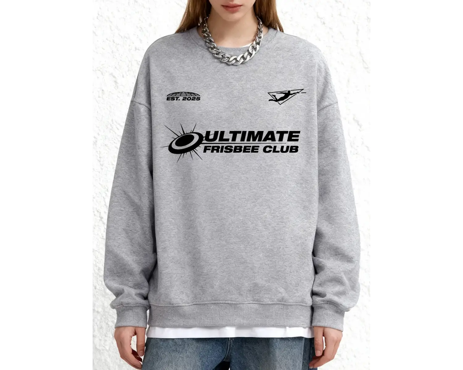 Ultimate Frisbee Club Baskılı Sweatshirtler Kadınlar İçin Kışlık Bol Kapüşonlu Polar Sıcak Jo
