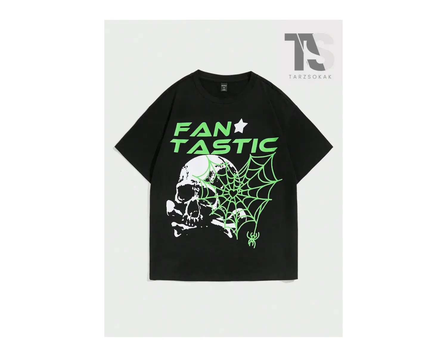 Unisex 1pc Pamuk Harf Grafik Damla Omuz Tişört