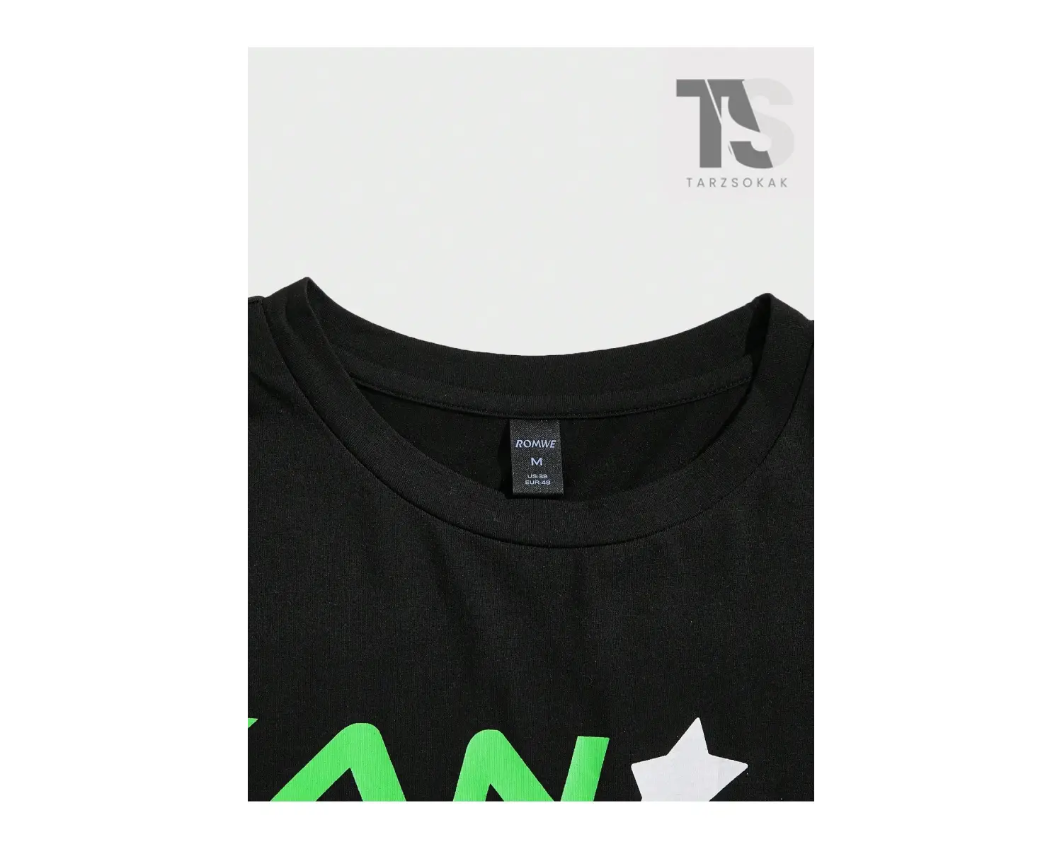 Unisex 1pc Pamuk Harf Grafik Damla Omuz Tişört