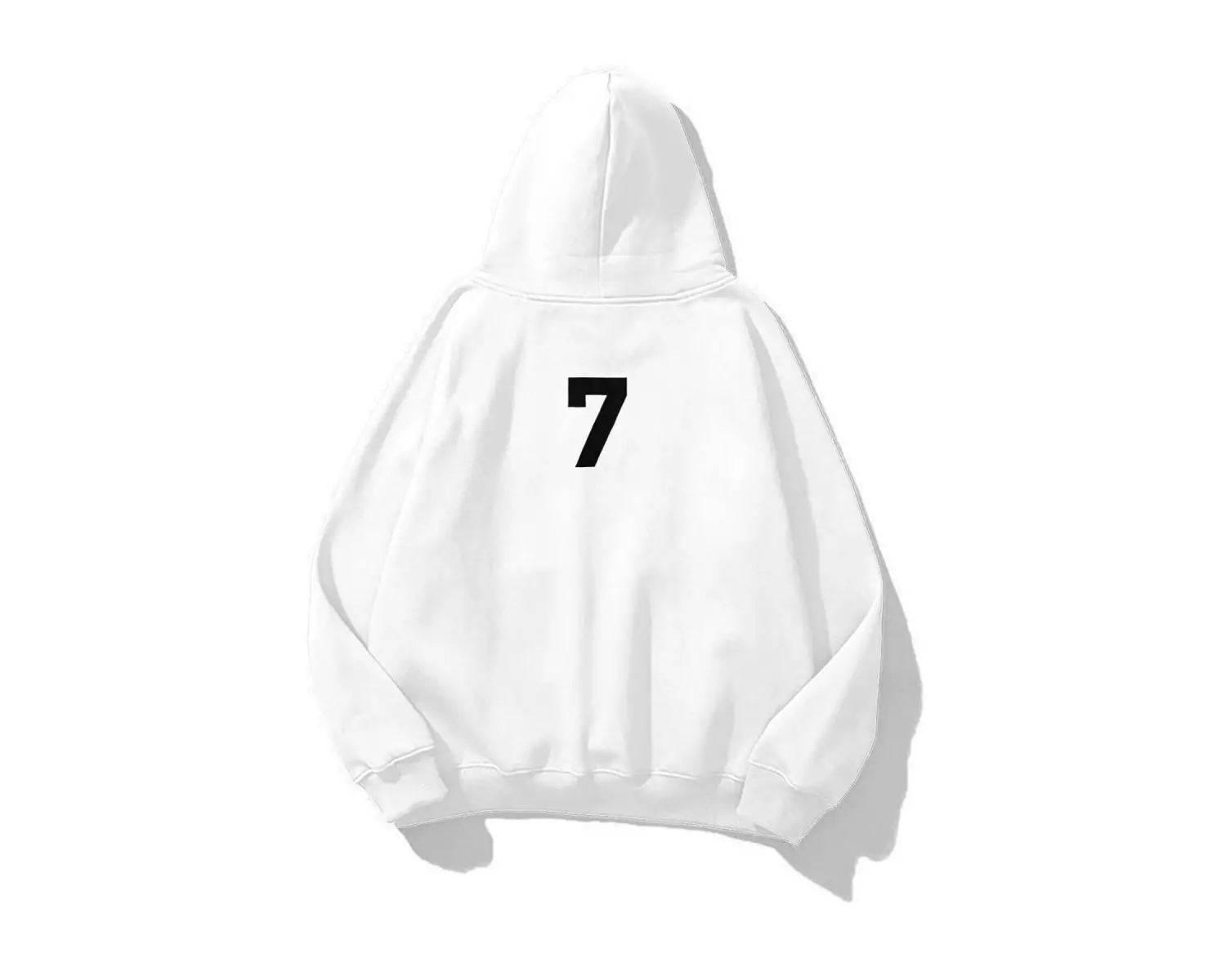 Unisex A B C Sweatshirt Hoodie Beyaz