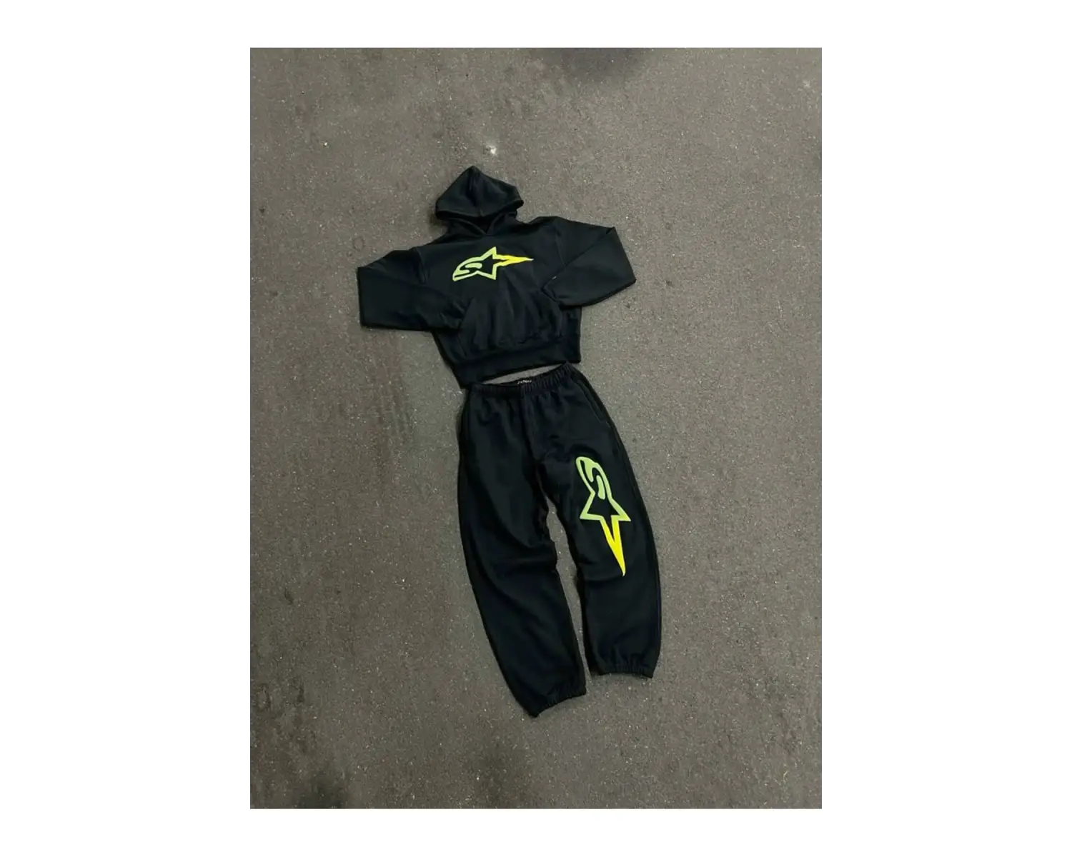 ünisex alt üst eşofman takımı siyah