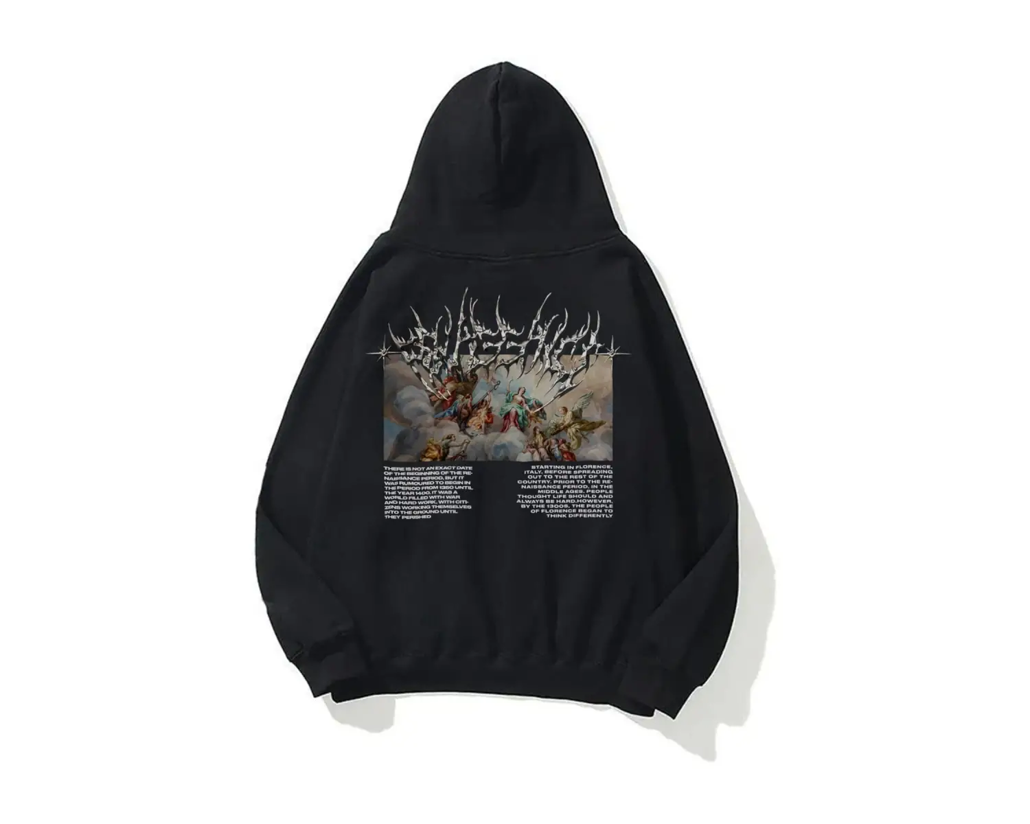 Unisex Angel Sweatshirt Hoodie Beyaz