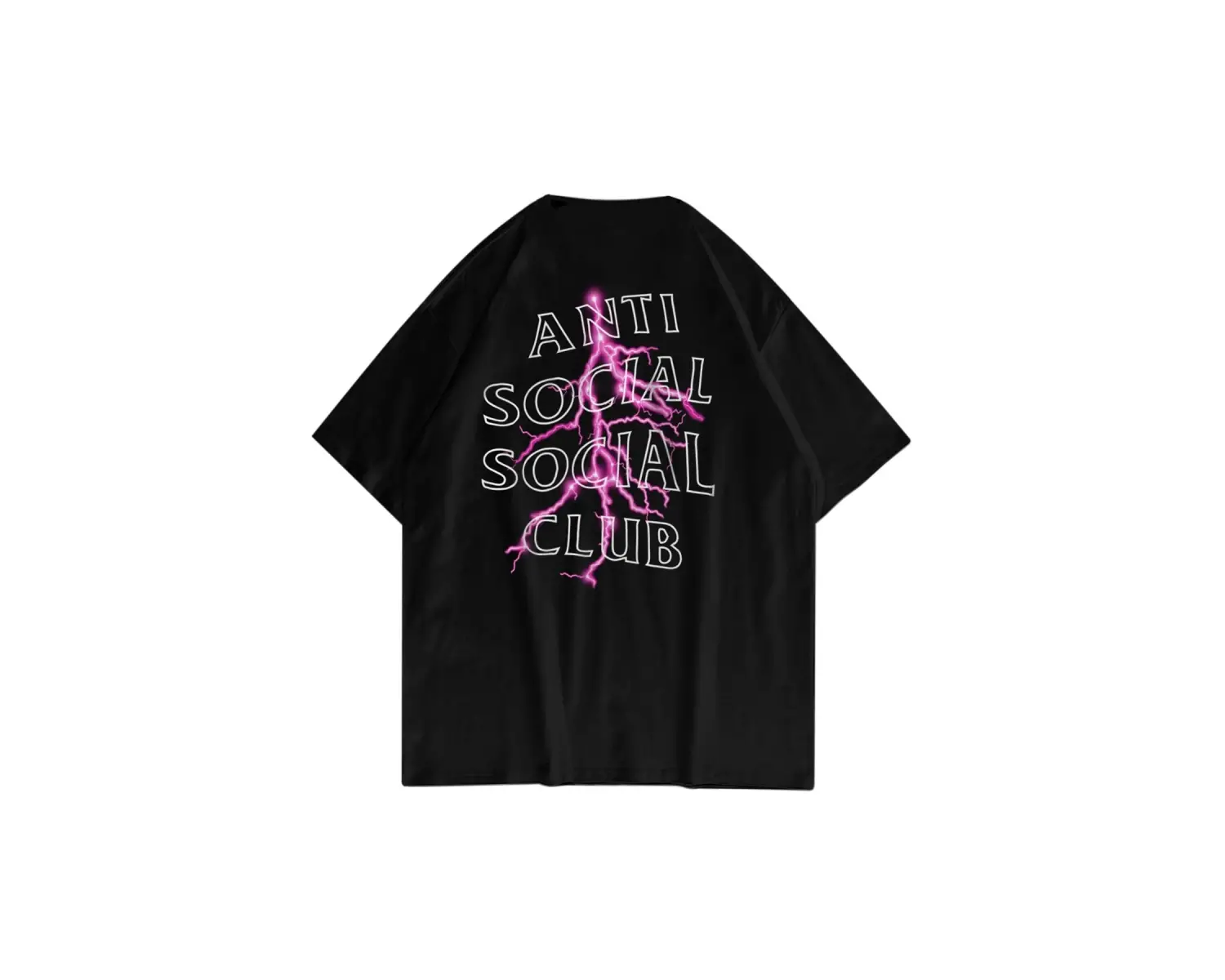 Unisex Anti Social Club Siyah Tshirt