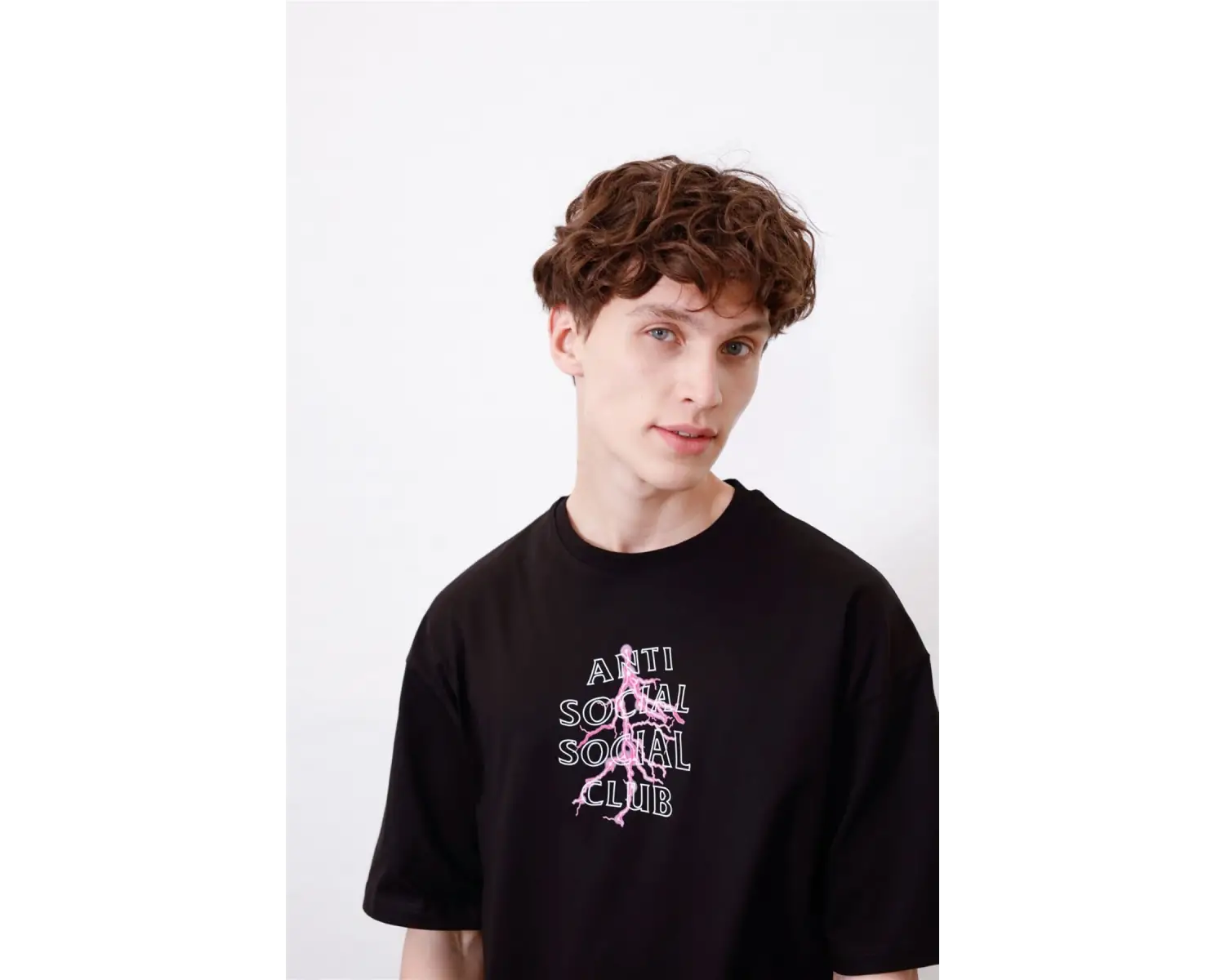 Unisex Anti Social Club Siyah Tshirt