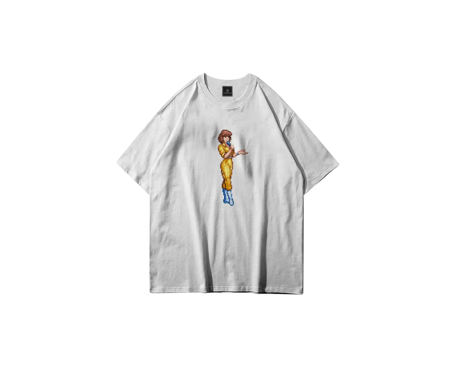 Unisex April Oneil Ninja Turtles Beyaz Tshirt