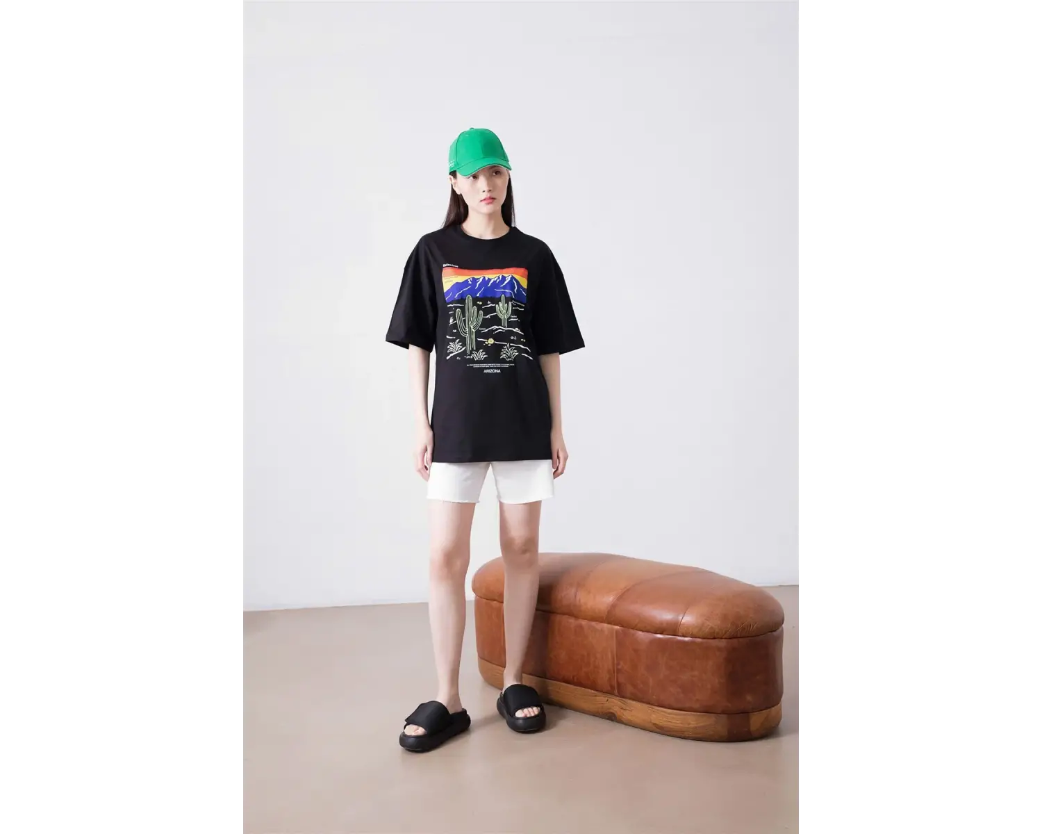 Unisex Arizona Befearless Siyah Tshirt