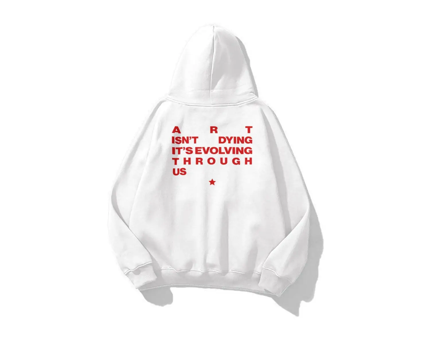 Unisex Art isnt Dying Sweatshirt Beyaz