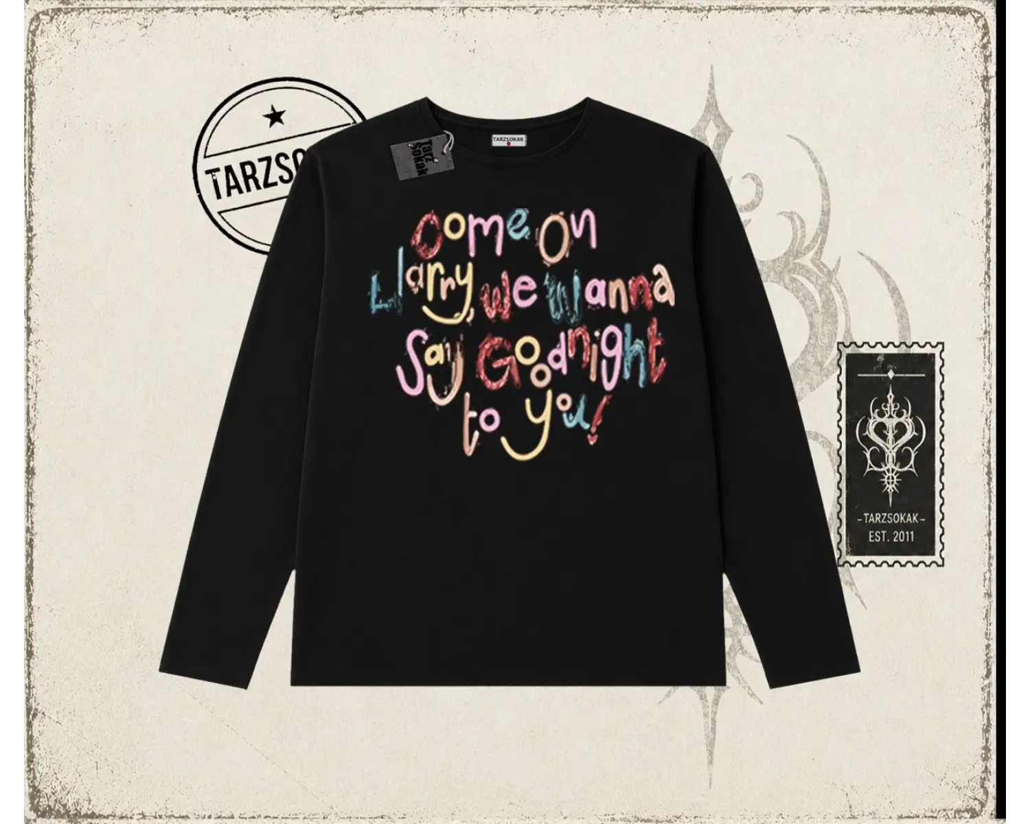 Unisex As It Was Biskilet Yaka  Long Sleeve Beyaz