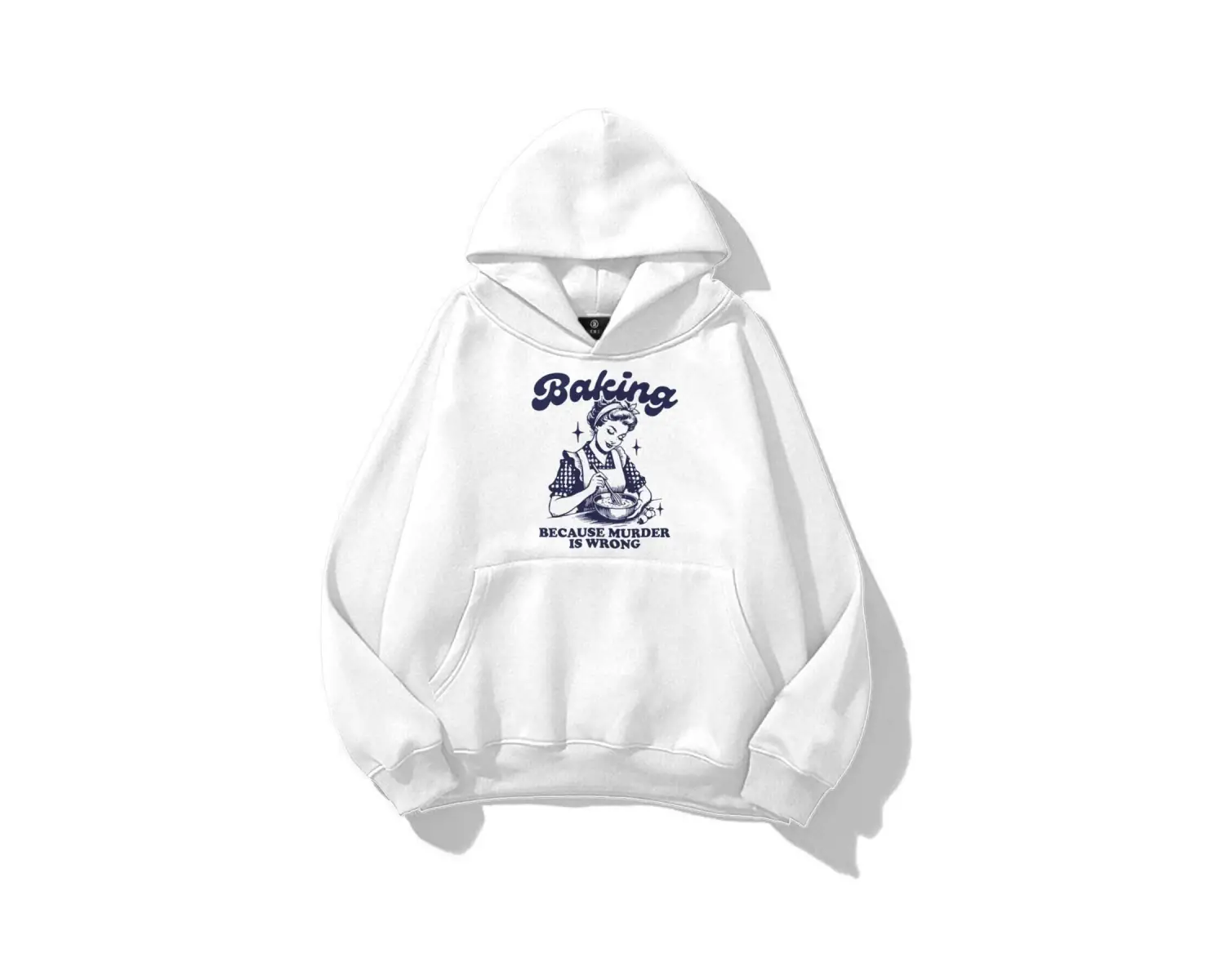 Unisex Baking Sweatshirt Beyaz