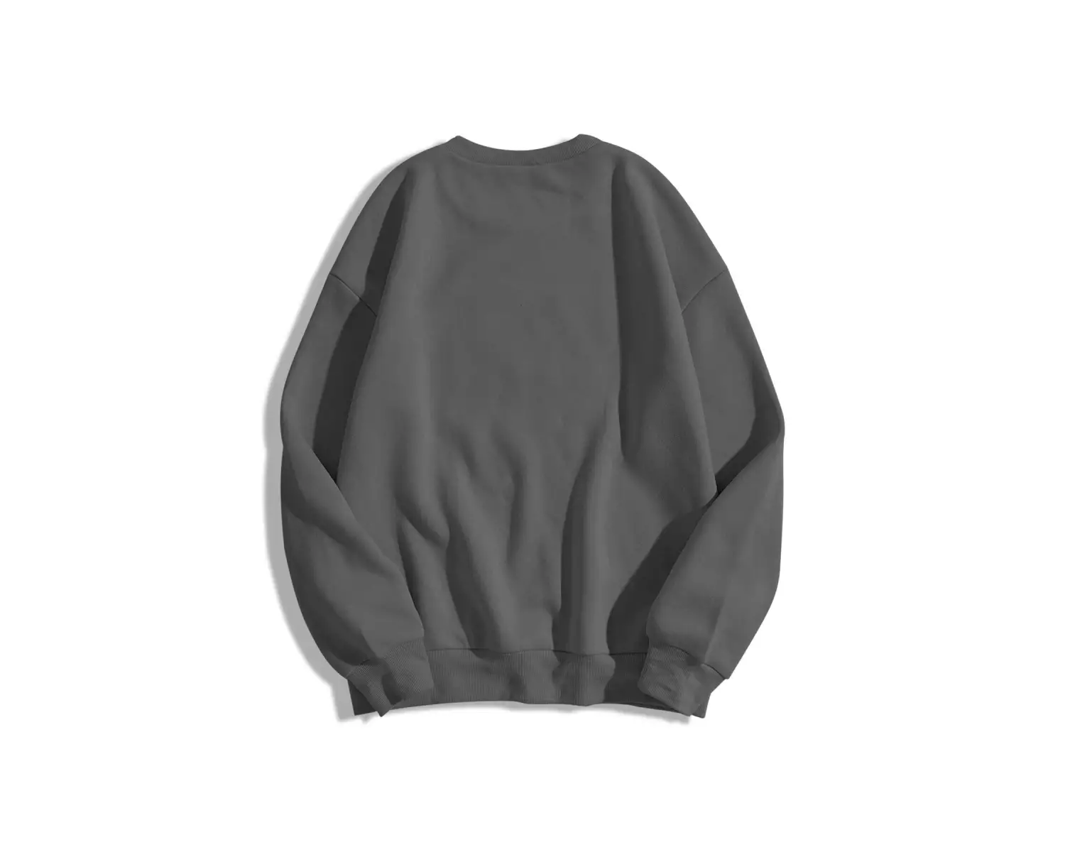 Unisex Basic Bisiklet Yaka Sweatshirt Trndz1418 Beyaz
