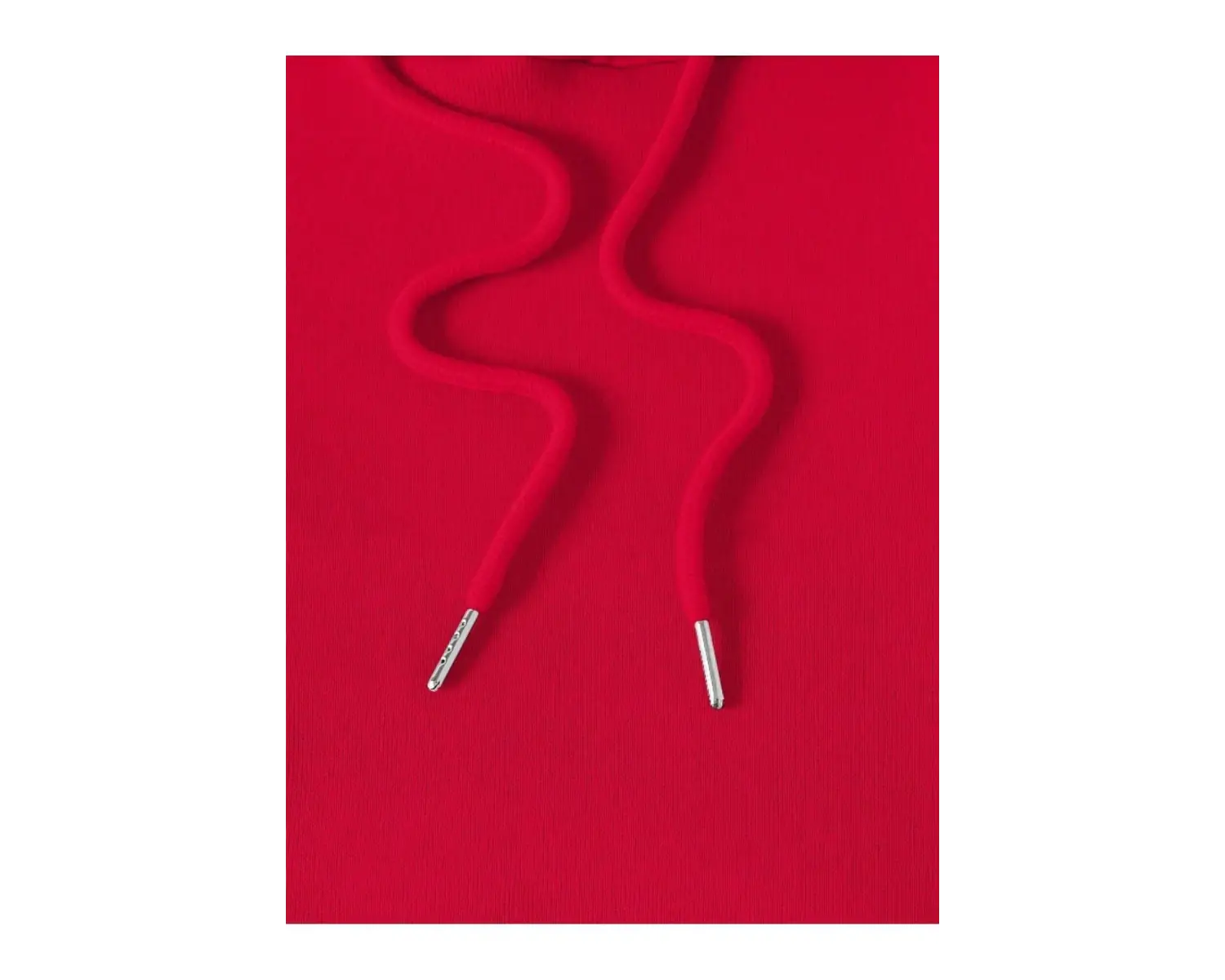 Unisex Baskılı Kapşonlu Sweatshirt Kırmızı