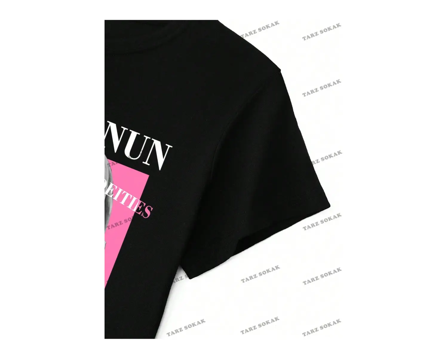 Unisex BAY  Damla Omuz Yazılı Nakışlı Üst KOD-1352