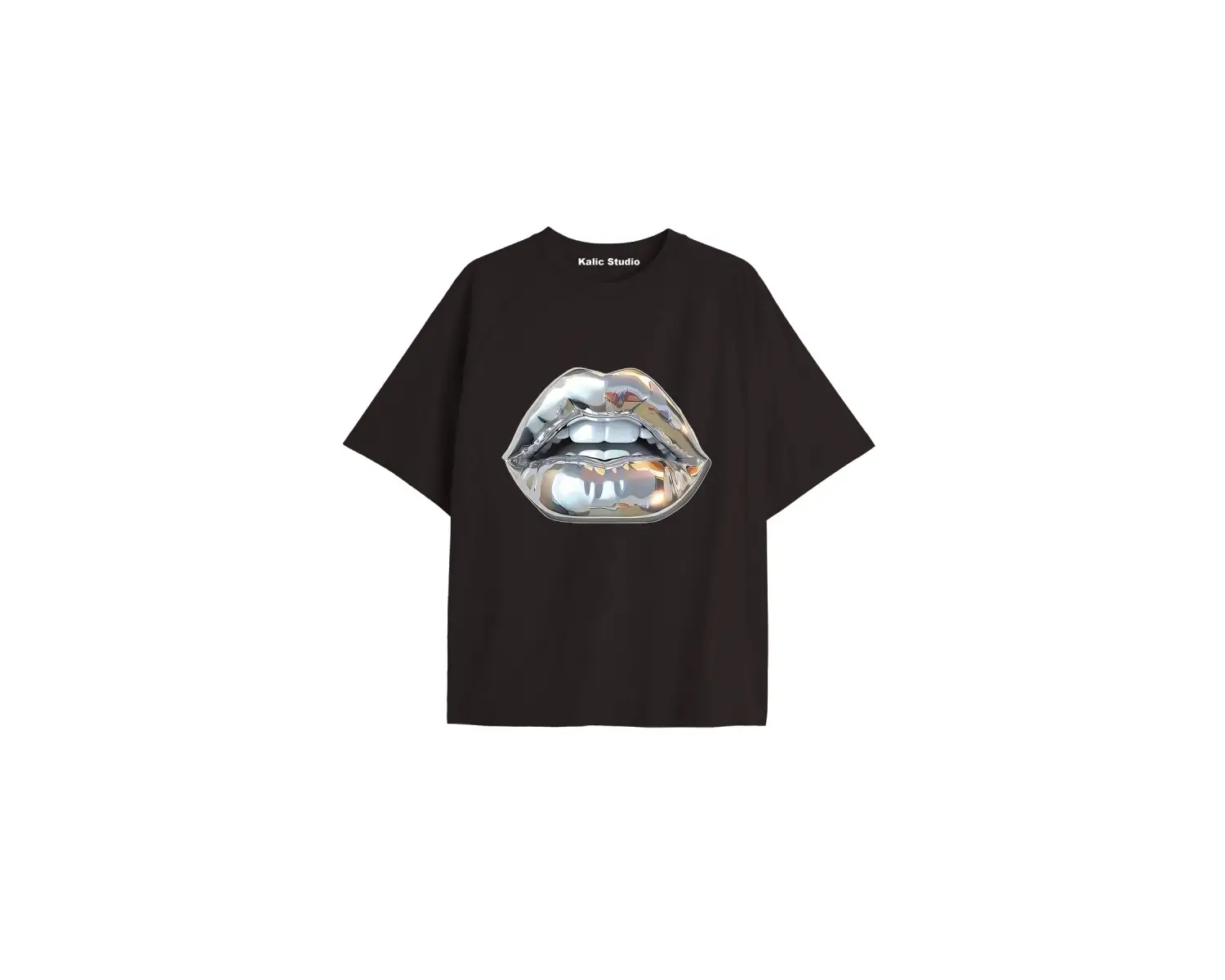 UNİSEX Bay Grillz Tee Desenli Siyah Yazlık T-shirt