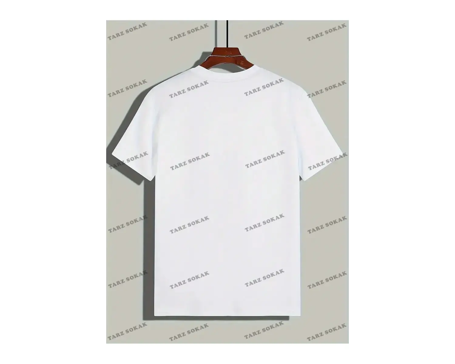 Unisex BAY  Gül Çiçek Desenli Yuvarlak Yaka Kısa Kollu Tişört KOD-1348