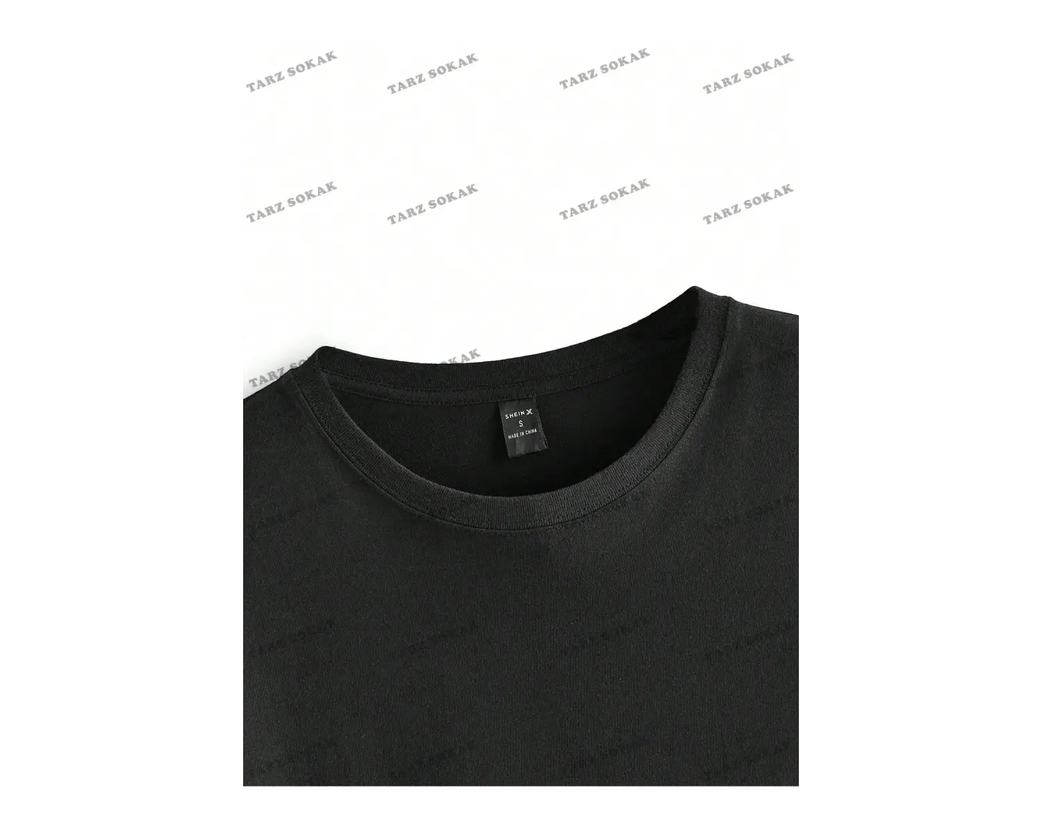 Unisex BAY  İngilizce Harfler Baskılı Kapalı Omuz Tişört KOD-1399