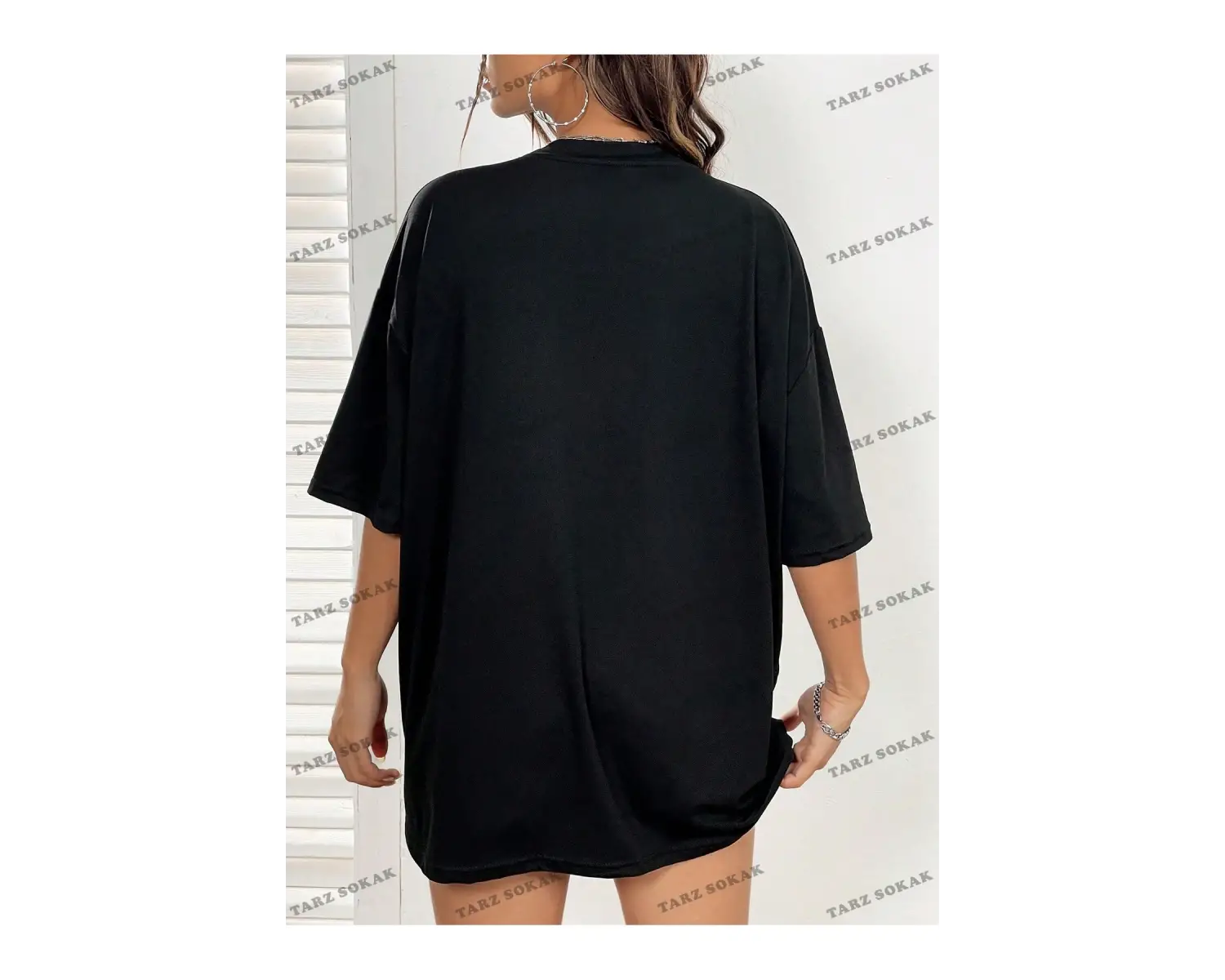 Unisex BAY  Kedi Desenli Damla Omuz Tişört KOD-1335