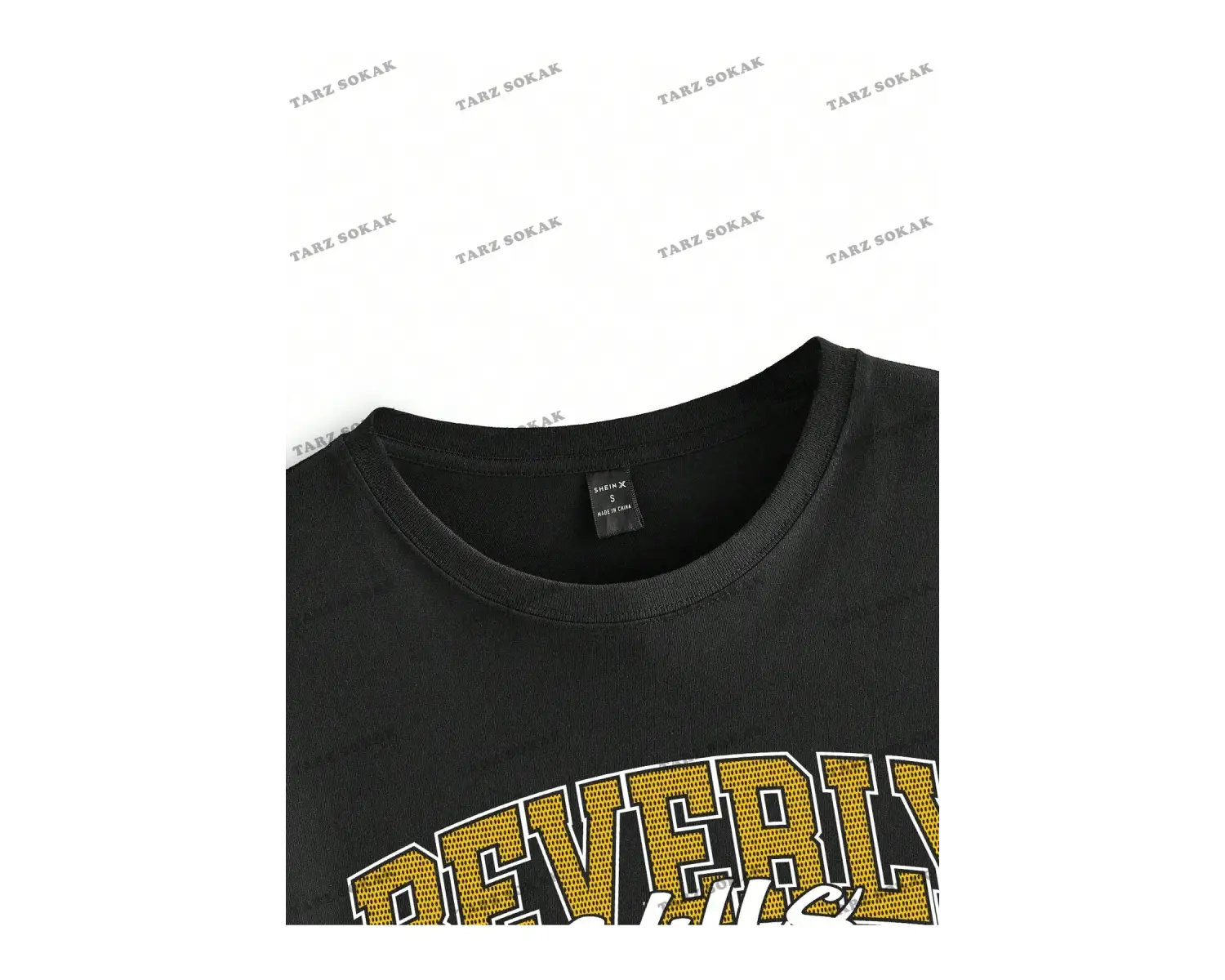 Unisex BAY  Yazılı Baskılı Düşük Omuzlu Tişört KOD-1387