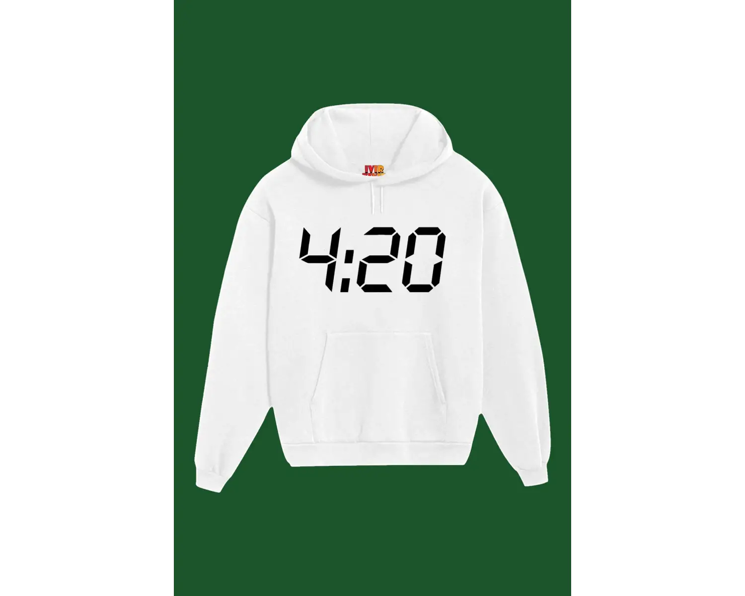 Unisex Beyaz 4.20 Baskılı Sweatshirt