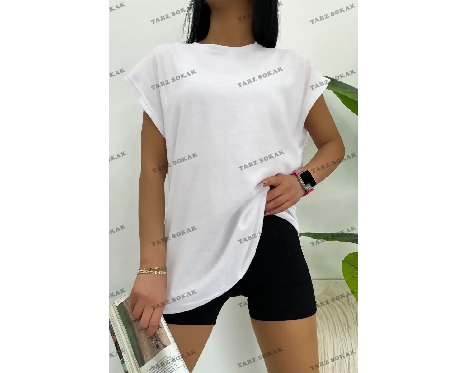 Unisex  Beyaz Basketçi Sıfır Kol Bisiklet Yaka Oversize Salaş Basic Kolsuz