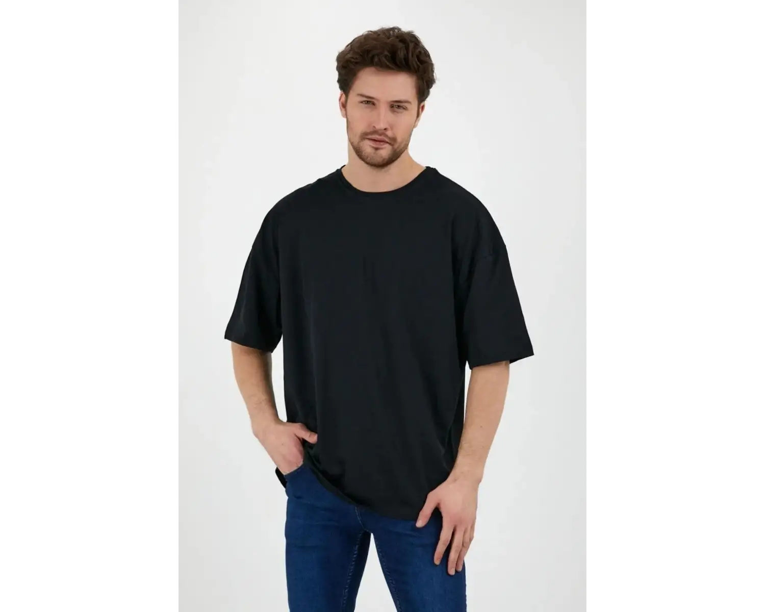 Unisex Beyaz Bol Kesim Oversize Tshirt