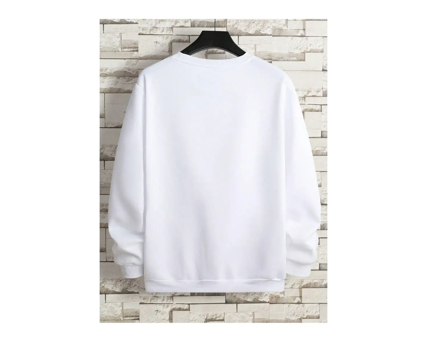 Unisex Beyaz Brooklyn Newyork 1898 Siyah Baskılı Kapüşonlu Oversize Sweatshirt mdgnmo