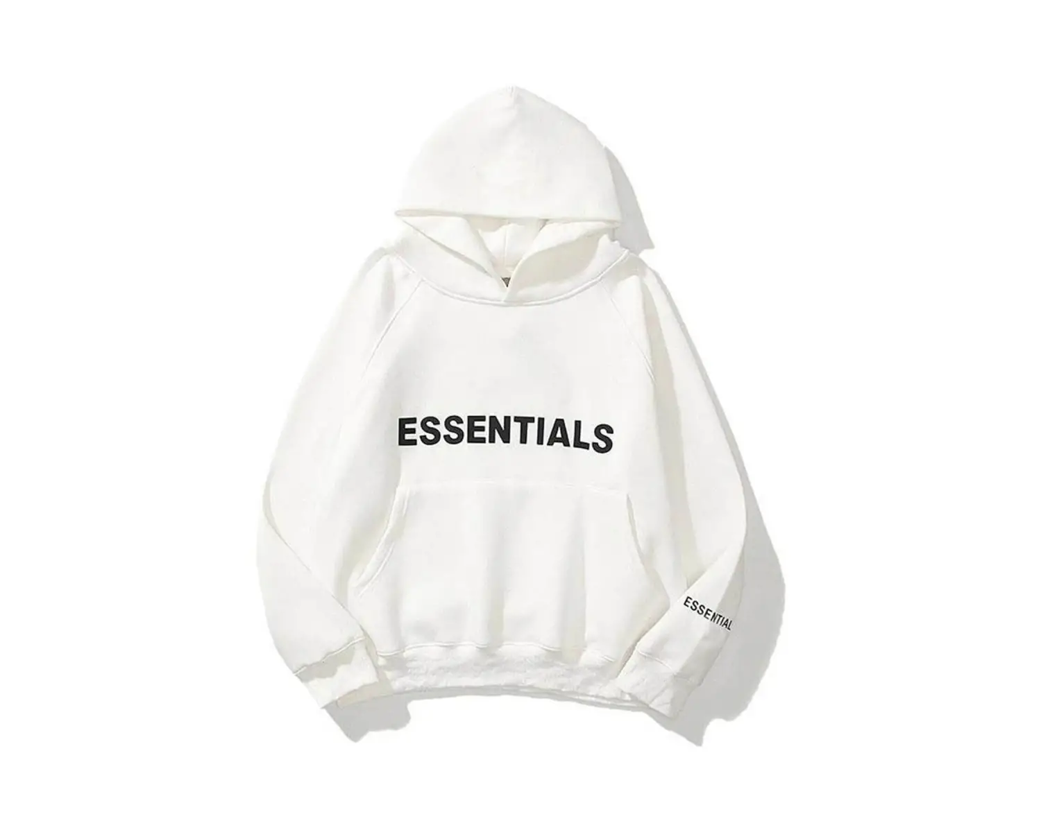 Unisex Beyaz Essentials Sweatshirt Trndz204