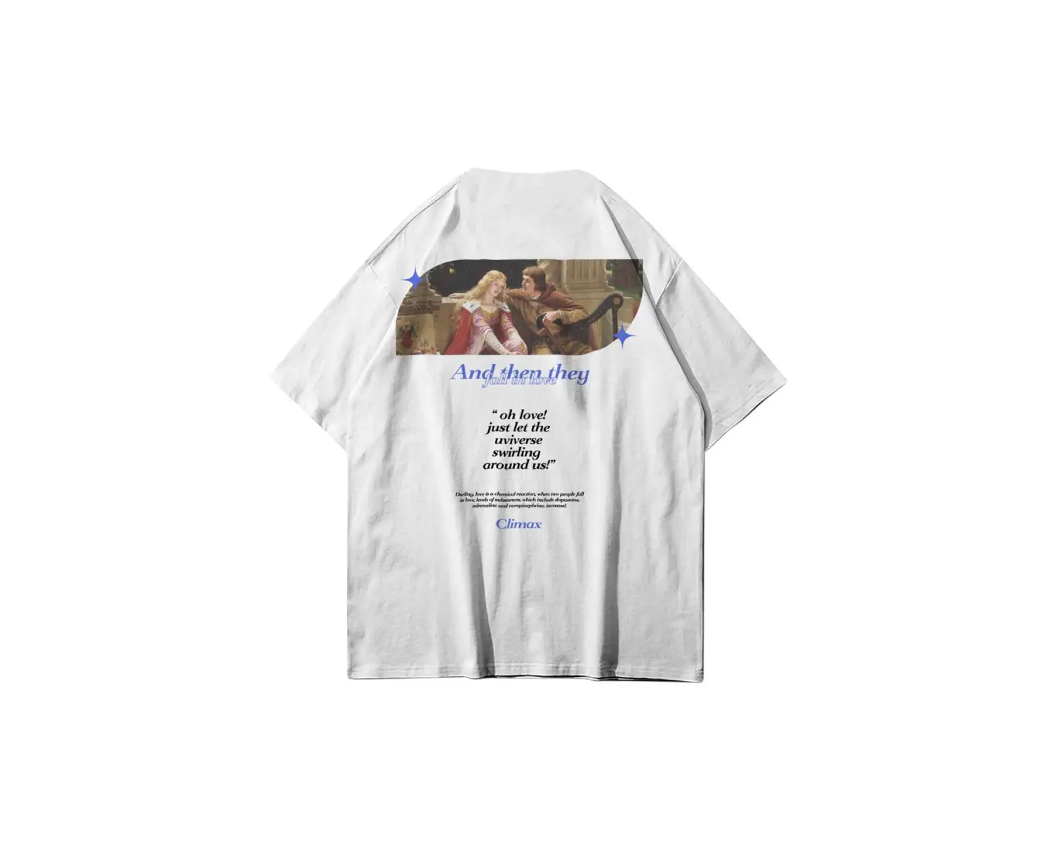 Unisex Beyaz Fall In Love Tshirt