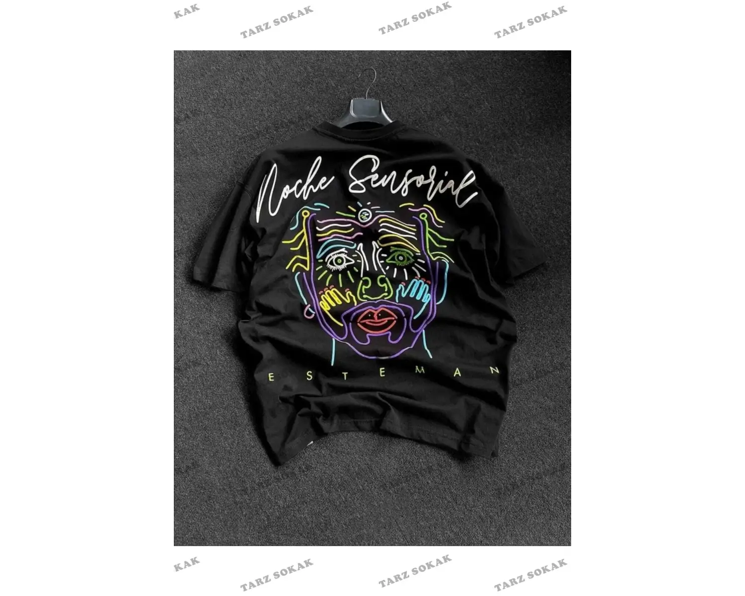 Unisex Beyaz Homage Baskılı Oversize Bisiklet Yaka