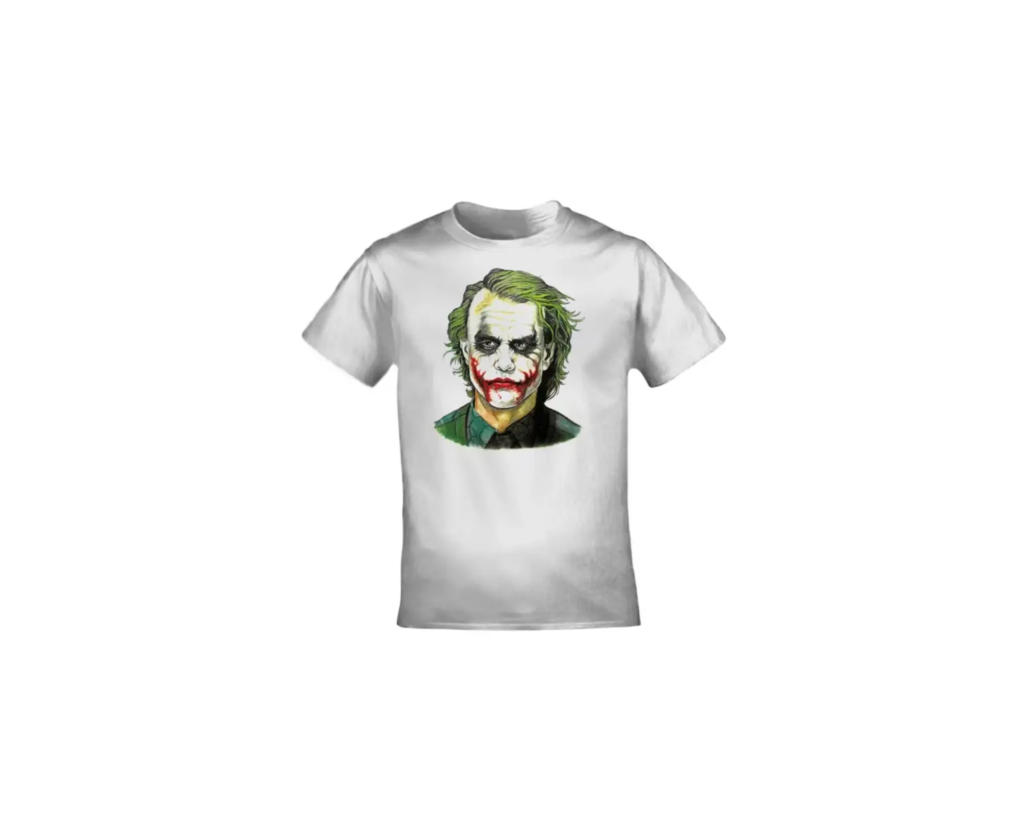 Unisex Beyaz Joker Baskılı