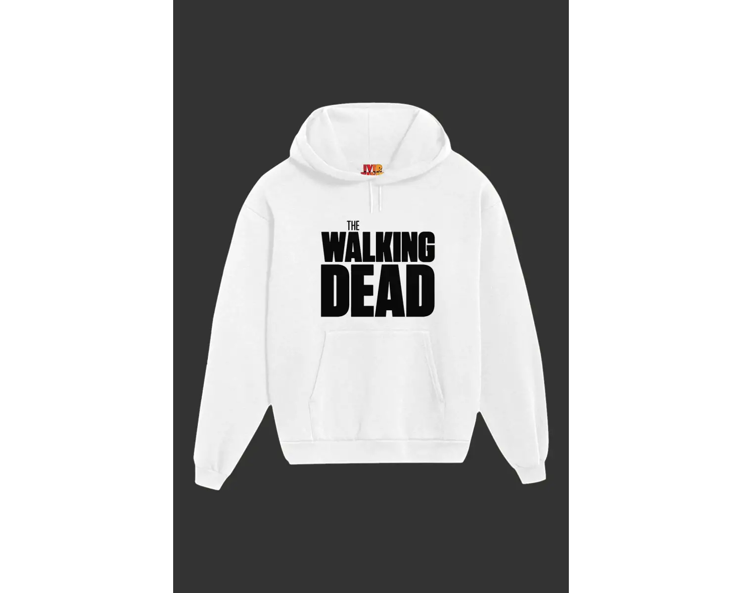 Unisex Beyaz The Walking Dead Baskılı Sweatshirt