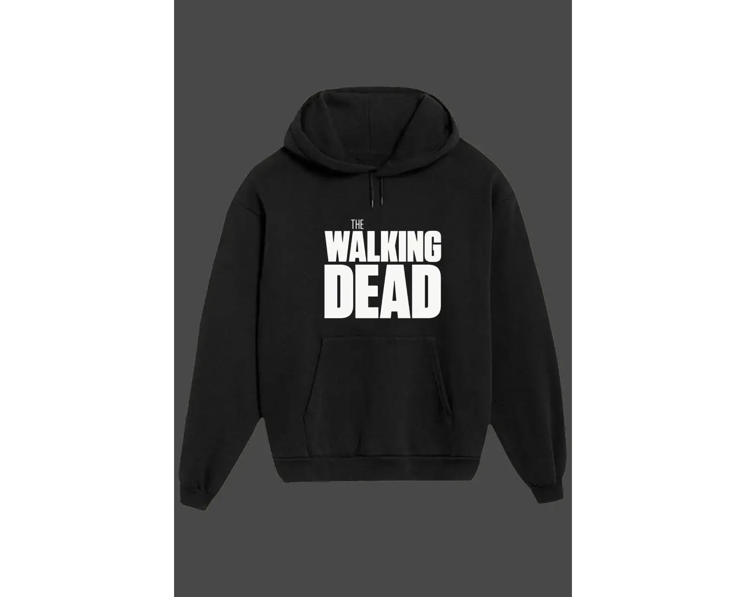 Unisex Beyaz The Walking Dead Baskılı Sweatshirt