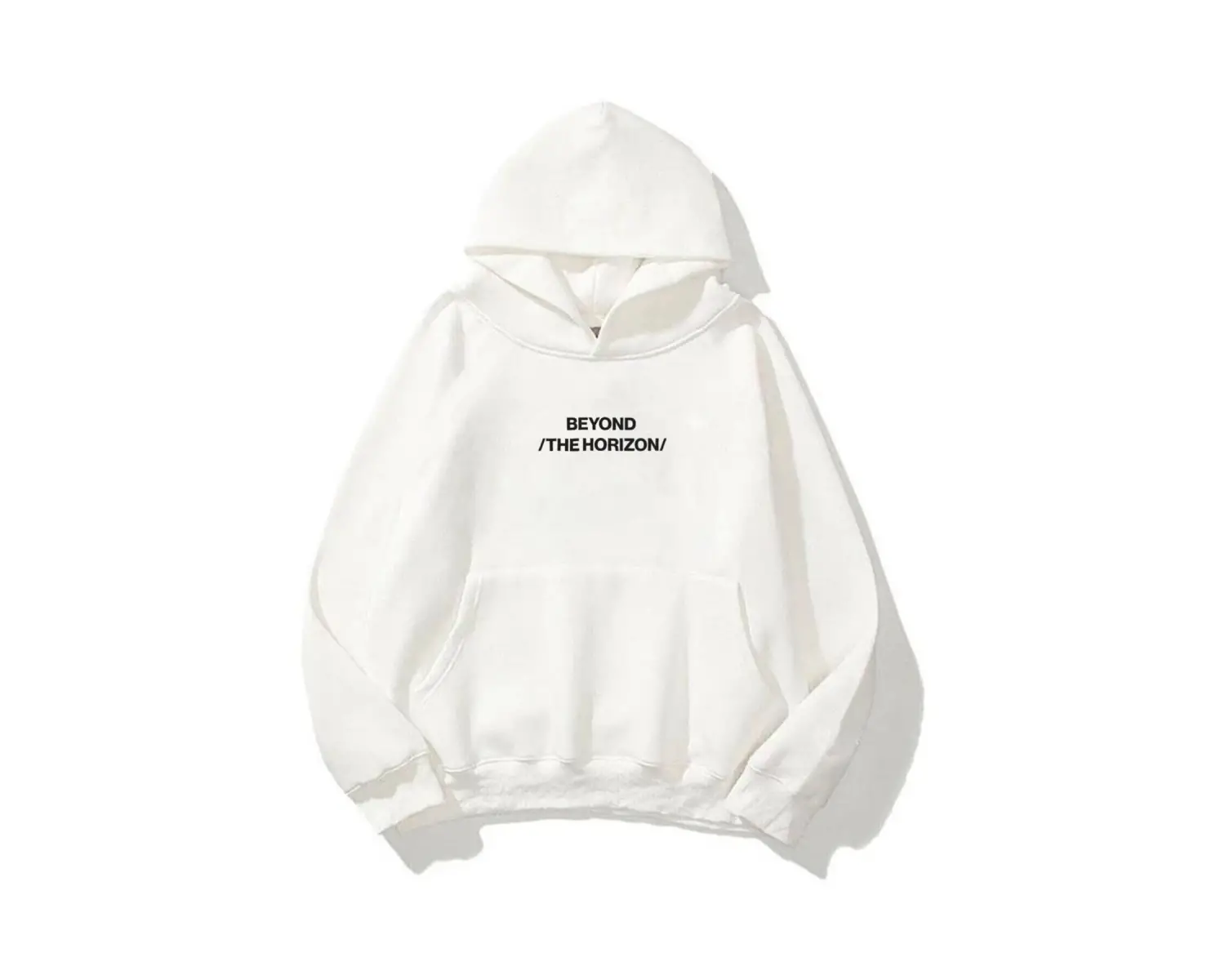 Unisex Beyond The Horizon Sweatshirt Hoodie Beyaz