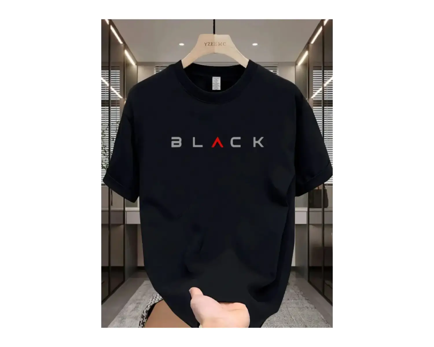 Unisex Black Baskılı Oversize