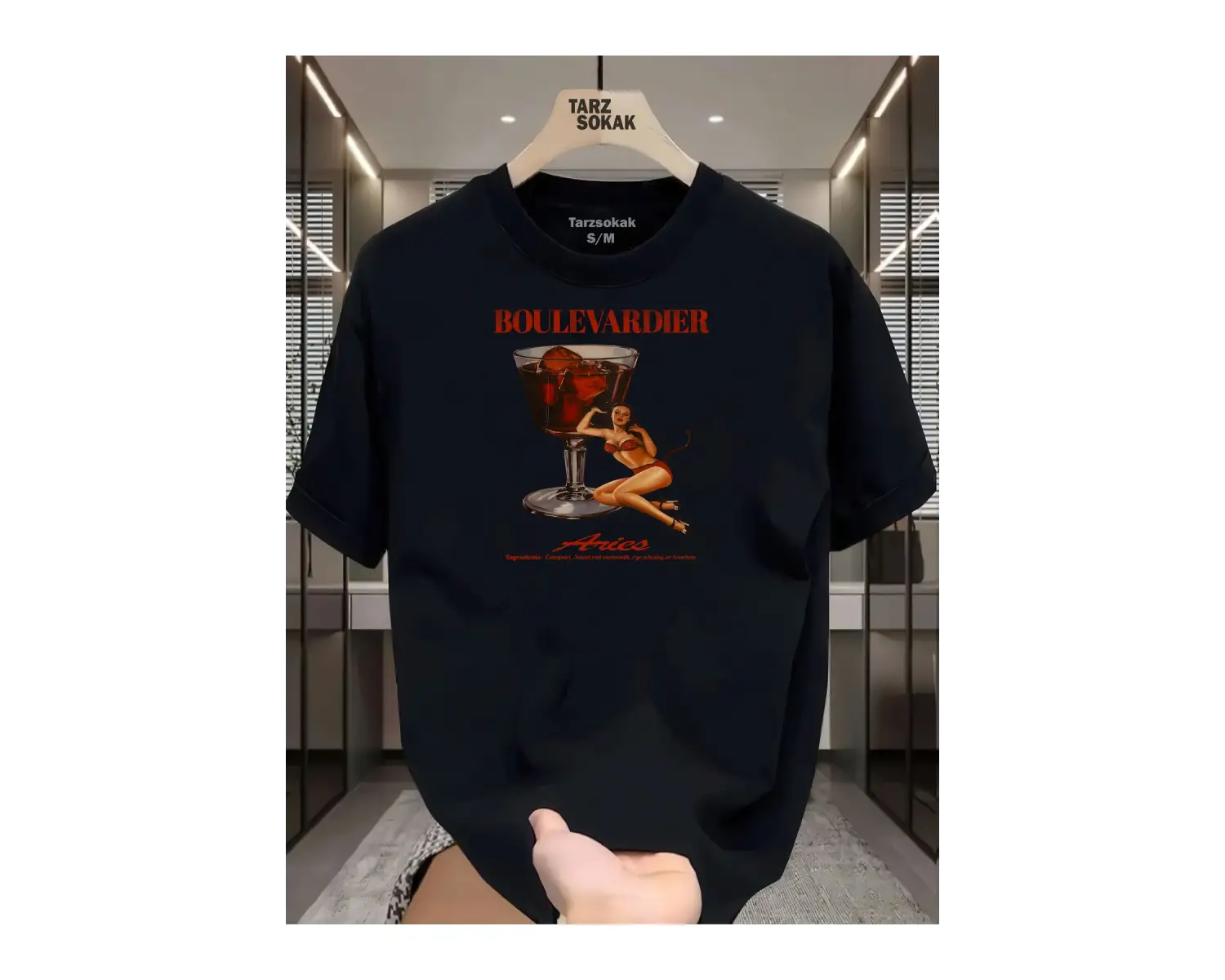 UNİSEX Boulevardier T-shirt