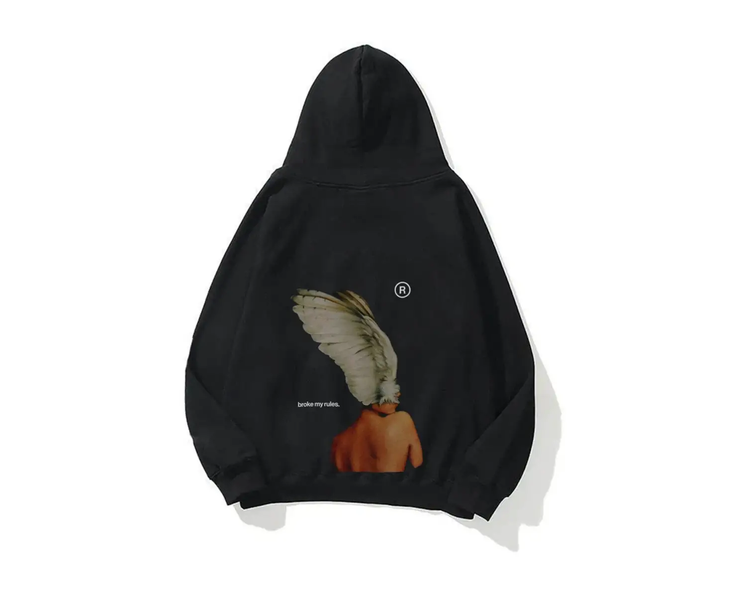 Unisex Broke My Rules Sweatshirt Hoodie Siyah