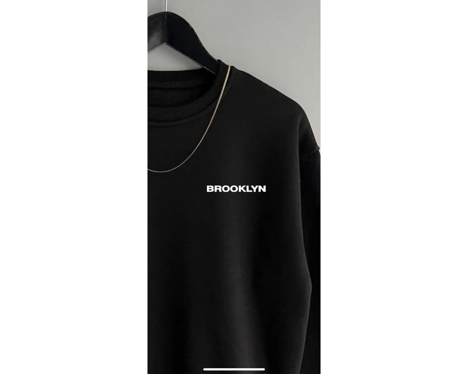 Unisex Brooklyn Yazılı Siyah