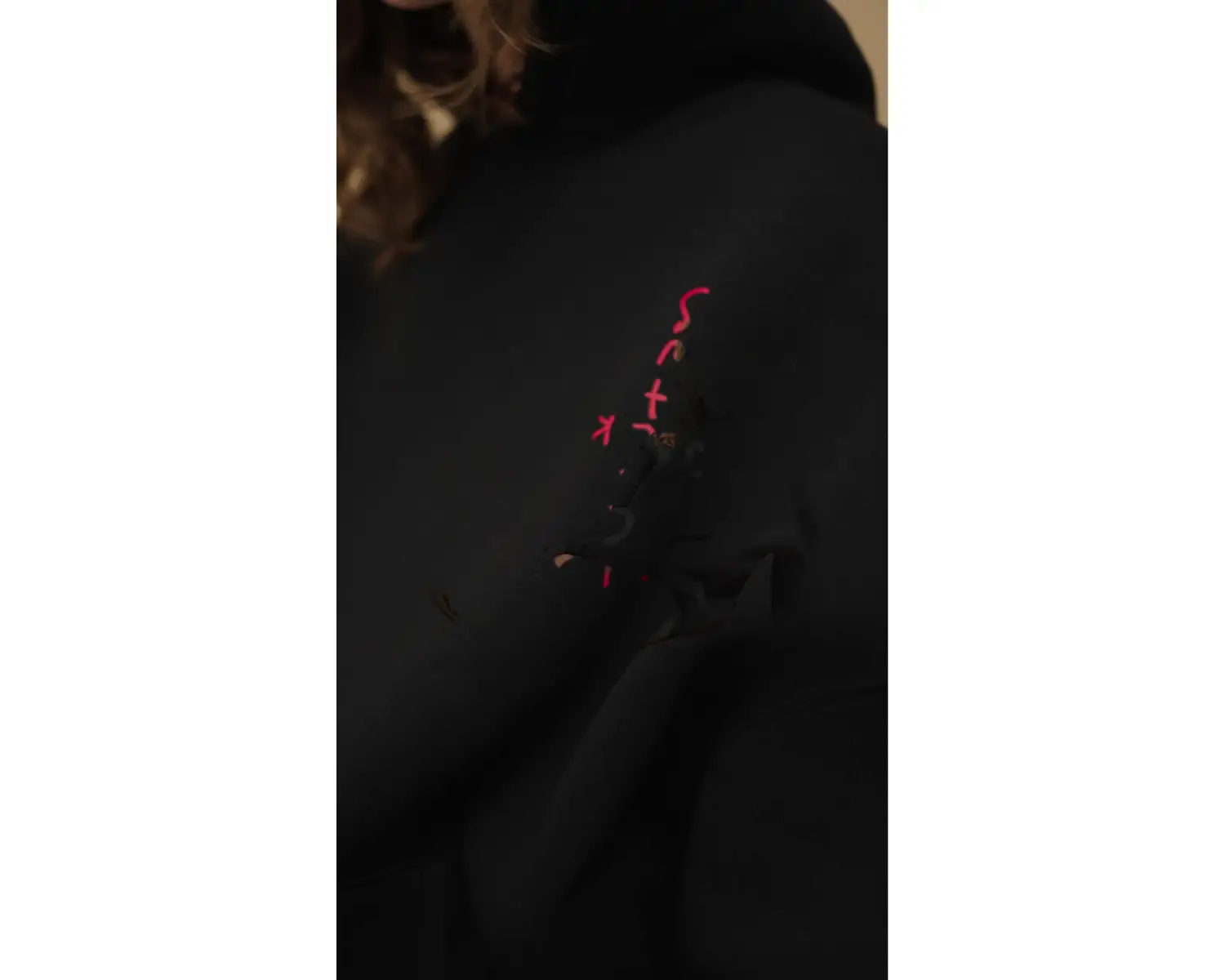 Unisex Cactus Jack Bandana Siyah Sweatshirt