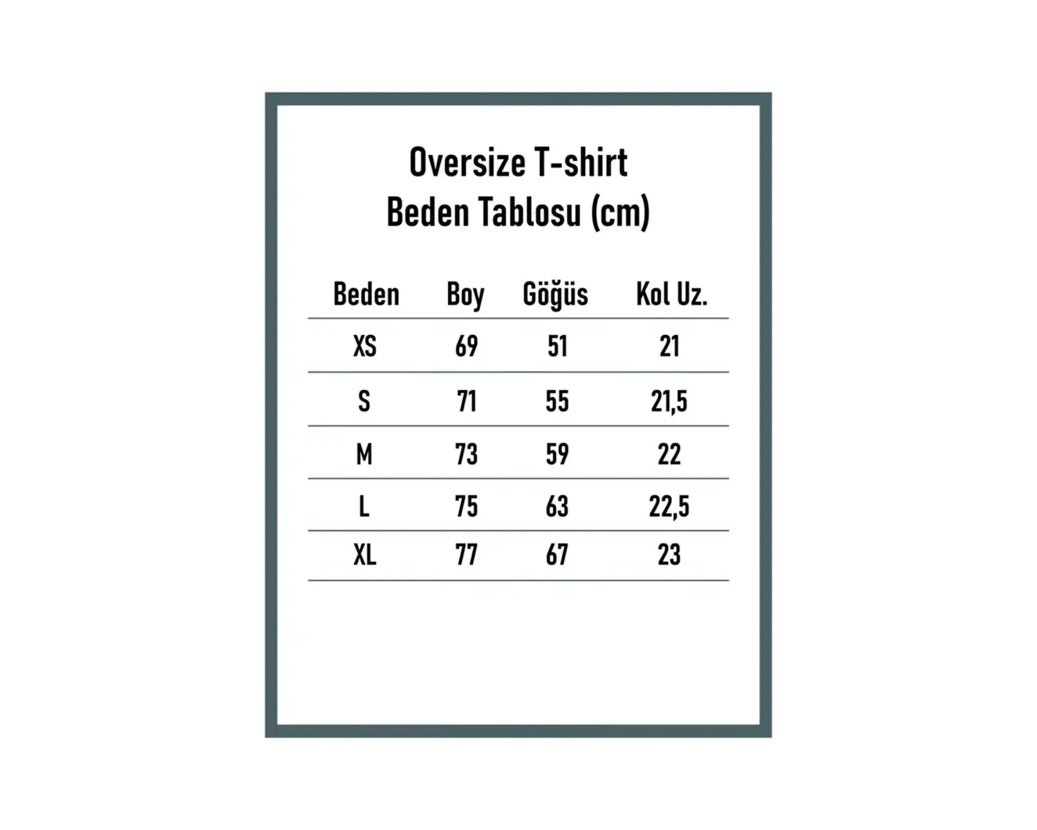 Unisex Challenge Rahat Kesim Oversize