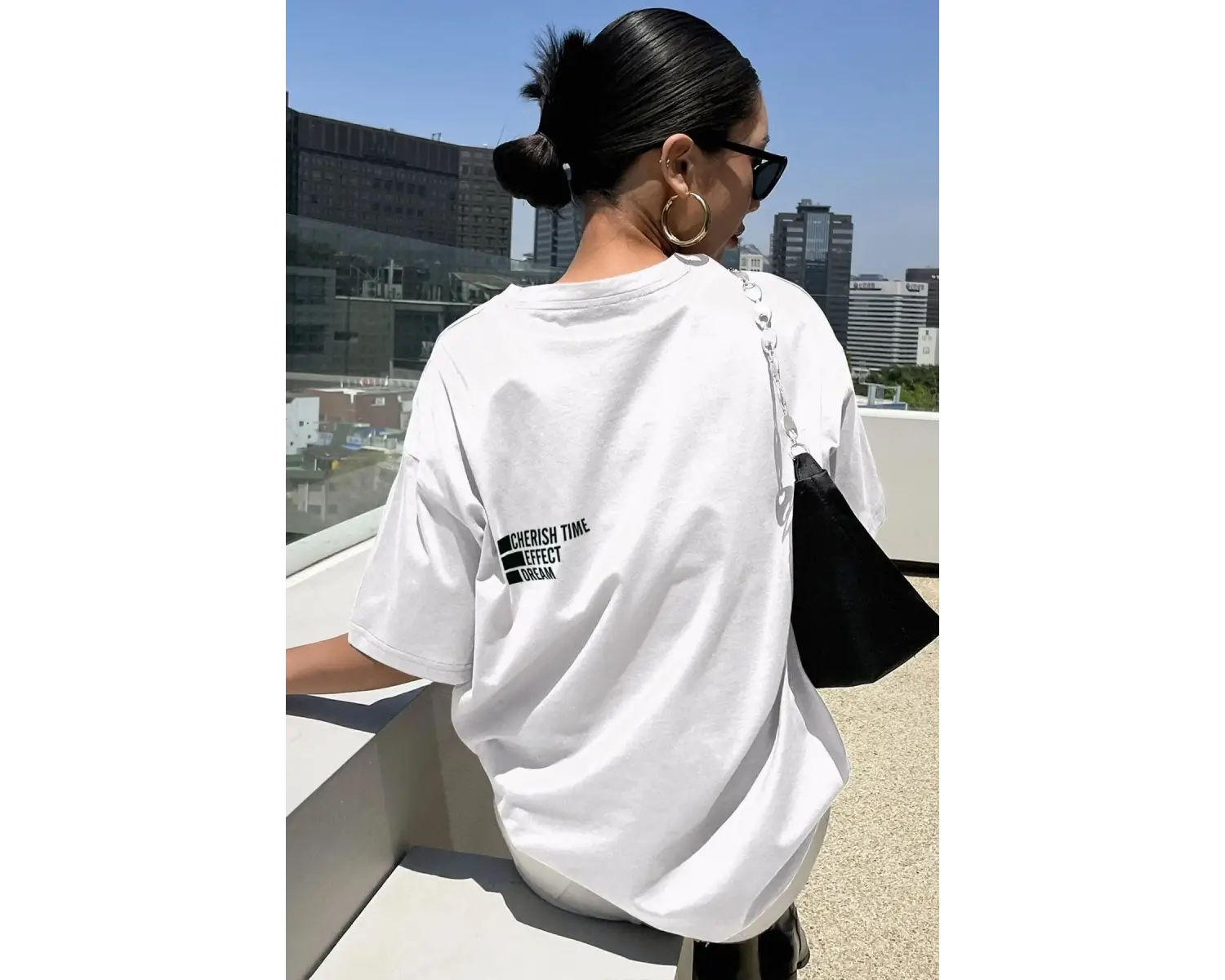 Unisex Cherish Time Effect Dream Baskılı Tasarım