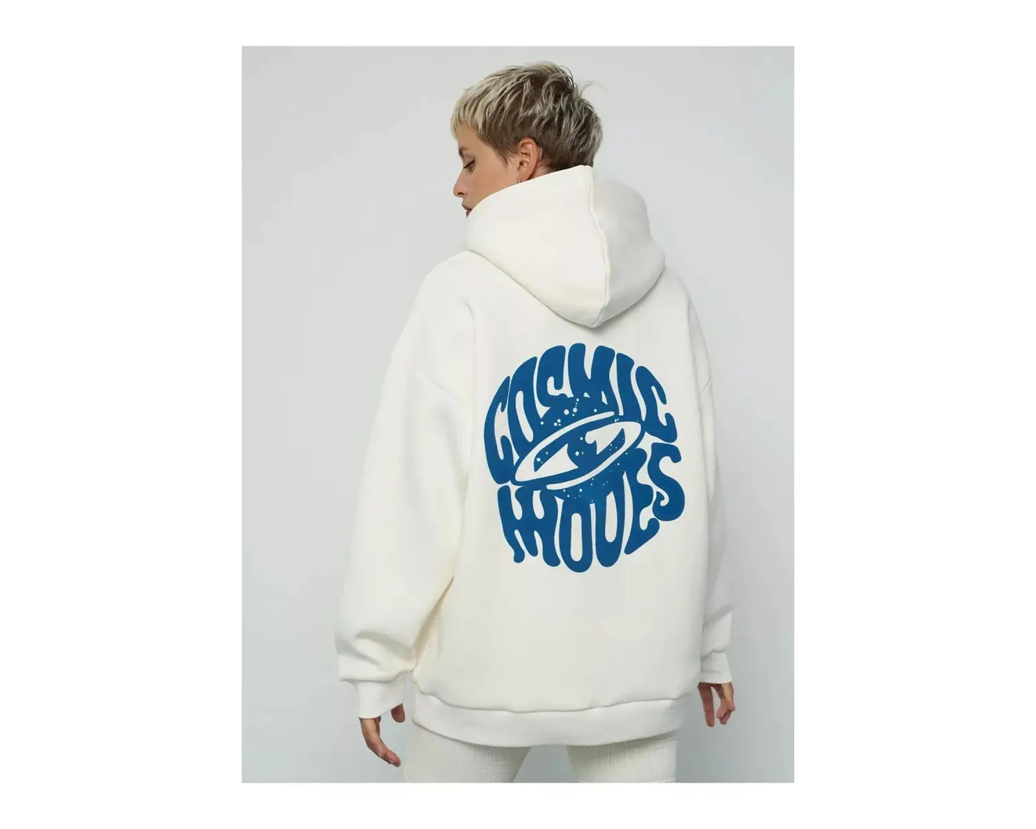 Unisex Cosmic Moves Sweatshirt Beyaz