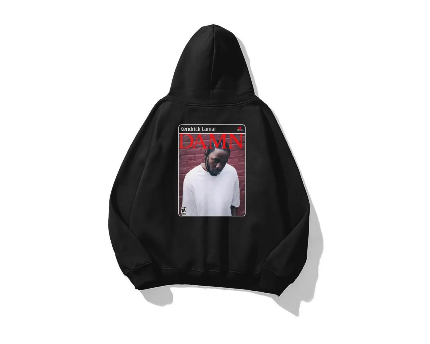 Unisex Damn Kendrick Lamar PS2 Sweatshirt Siyah