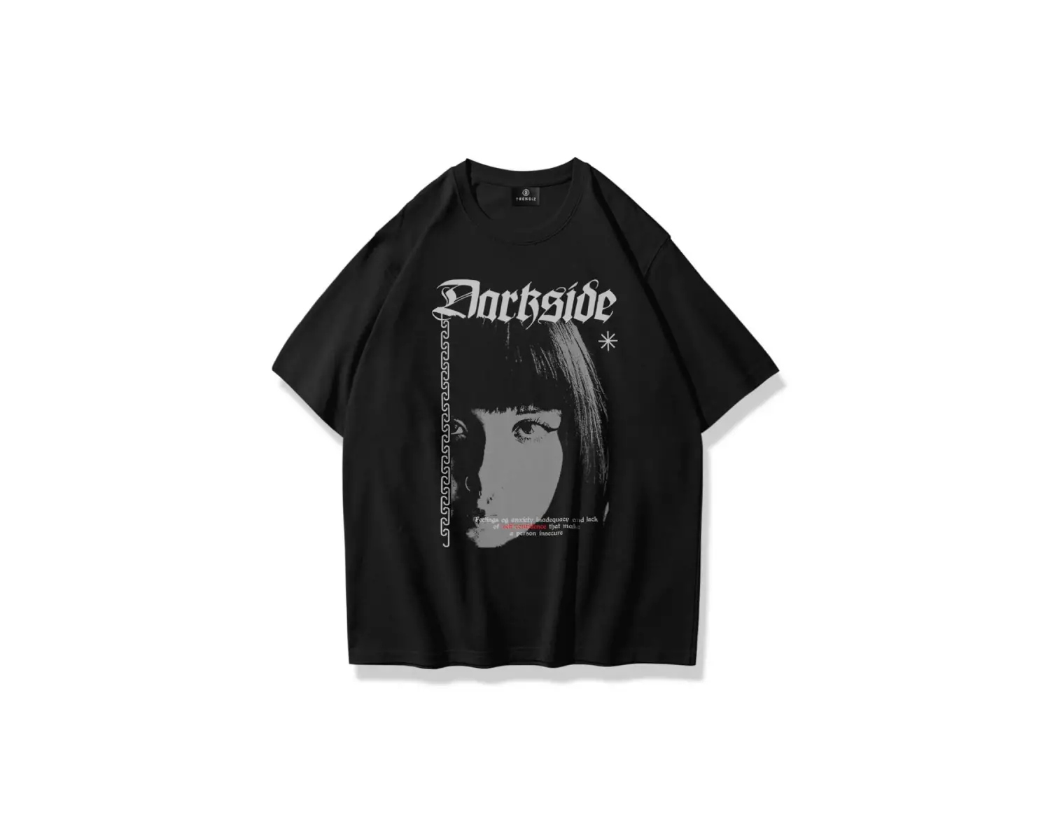 Unisex Darkside Tshirt Siyah