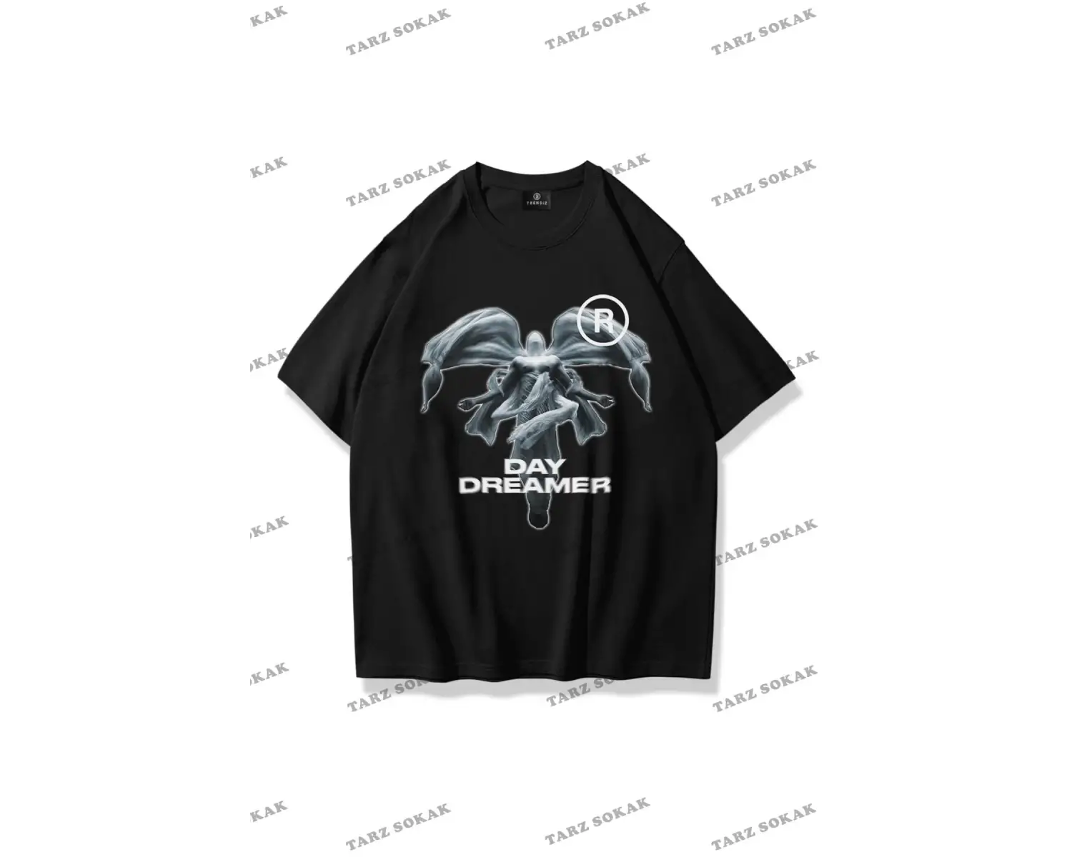 Unisex Day Dreamer Tshirt Siyah