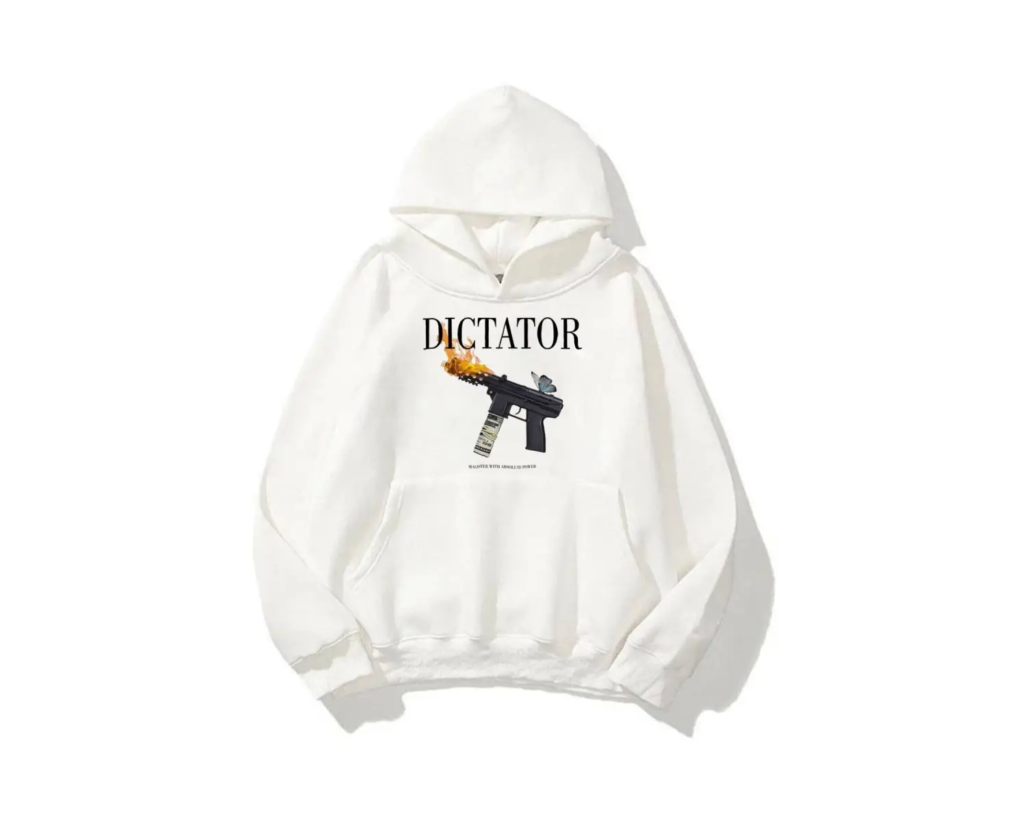 Unisex Dictator Beyaz Sweatshirt